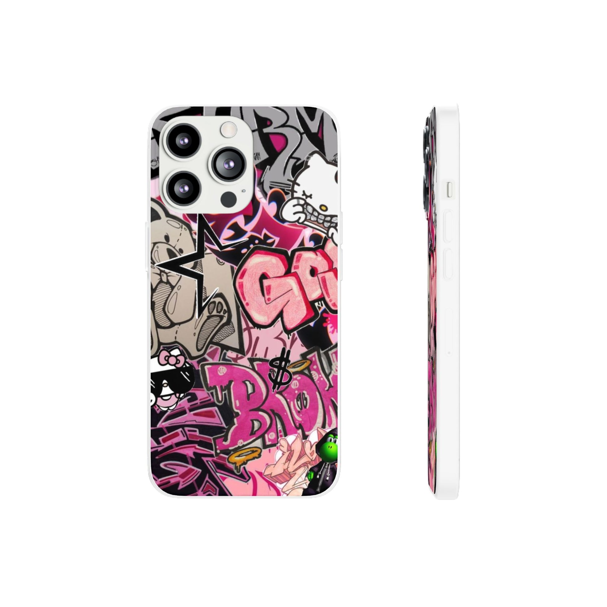 Urban Graffiti Flexi Cases - Colorful Street Art Phone Cover for Trendsetters