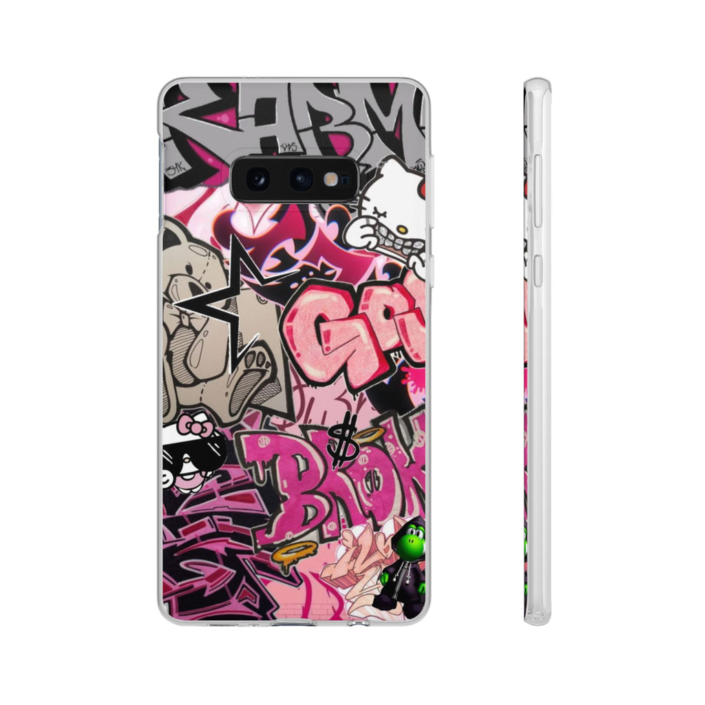 Urban Graffiti Flexi Cases - Colorful Street Art Phone Cover for Trendsetters