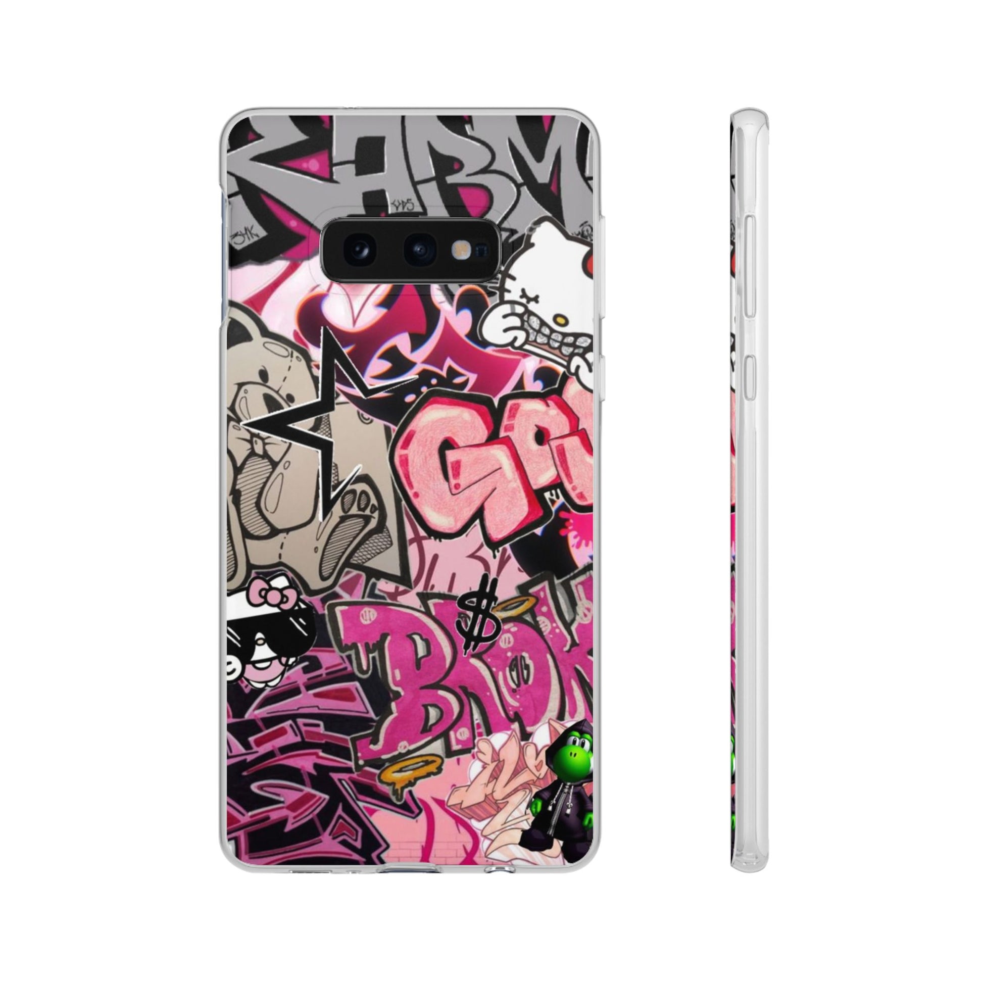 Urban Graffiti Flexi Cases - Colorful Street Art Phone Cover for Trendsetters