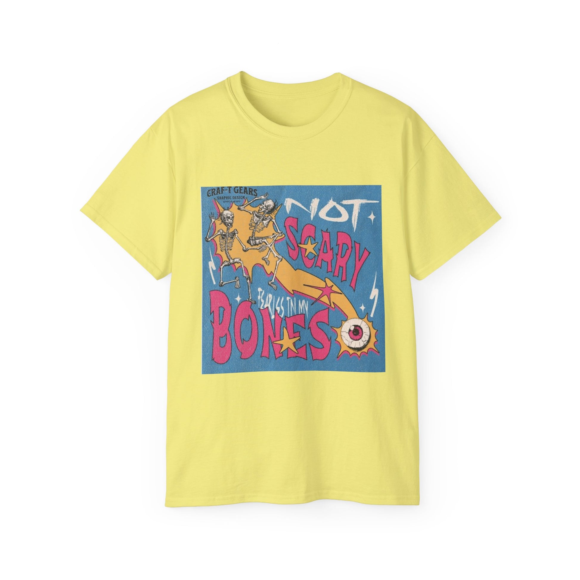 Not Scary Bones Unisex Ultra Cotton Tee - Fun Graphic T-Shirt for Halloween and Everyday Wear