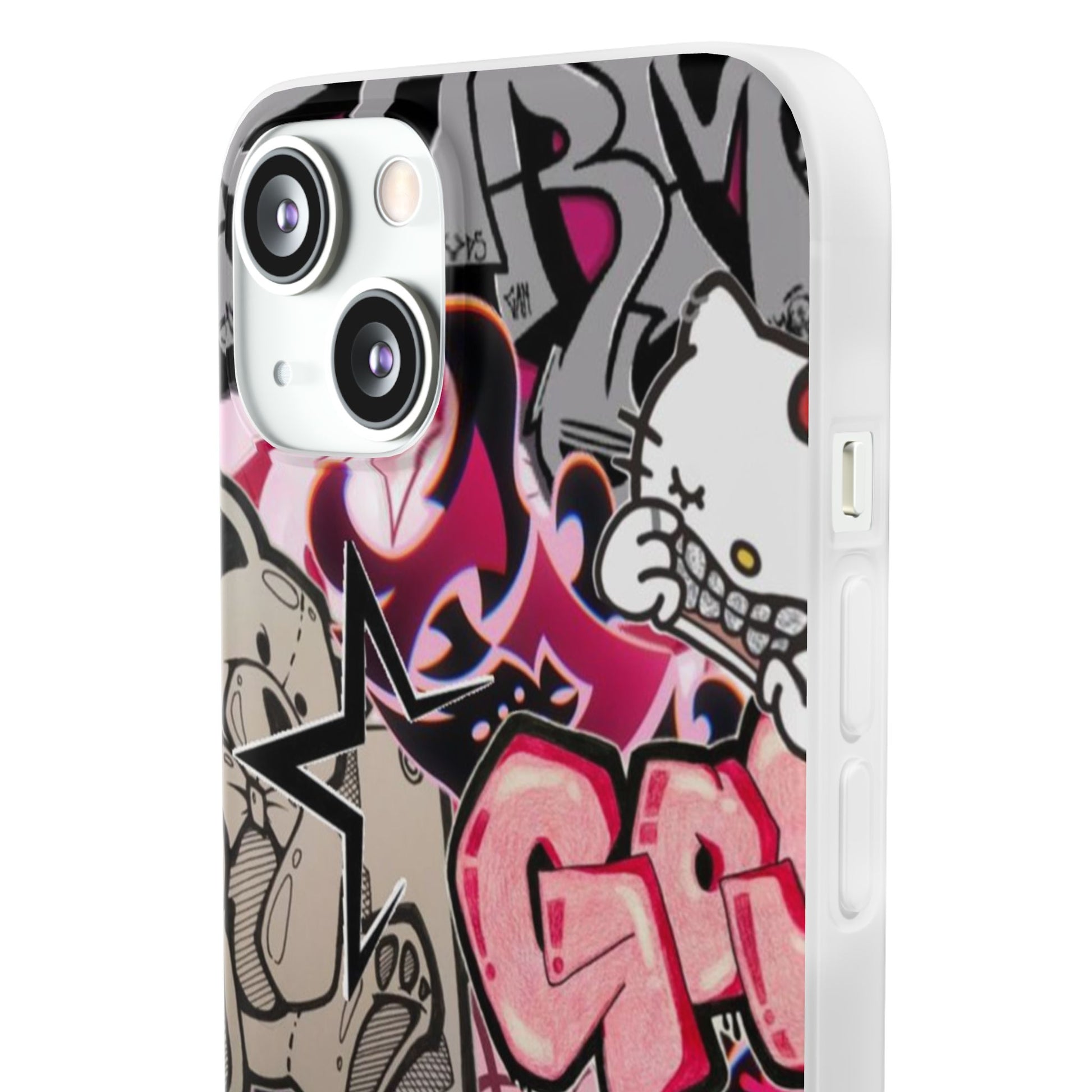Urban Graffiti Flexi Cases - Colorful Street Art Phone Cover for Trendsetters