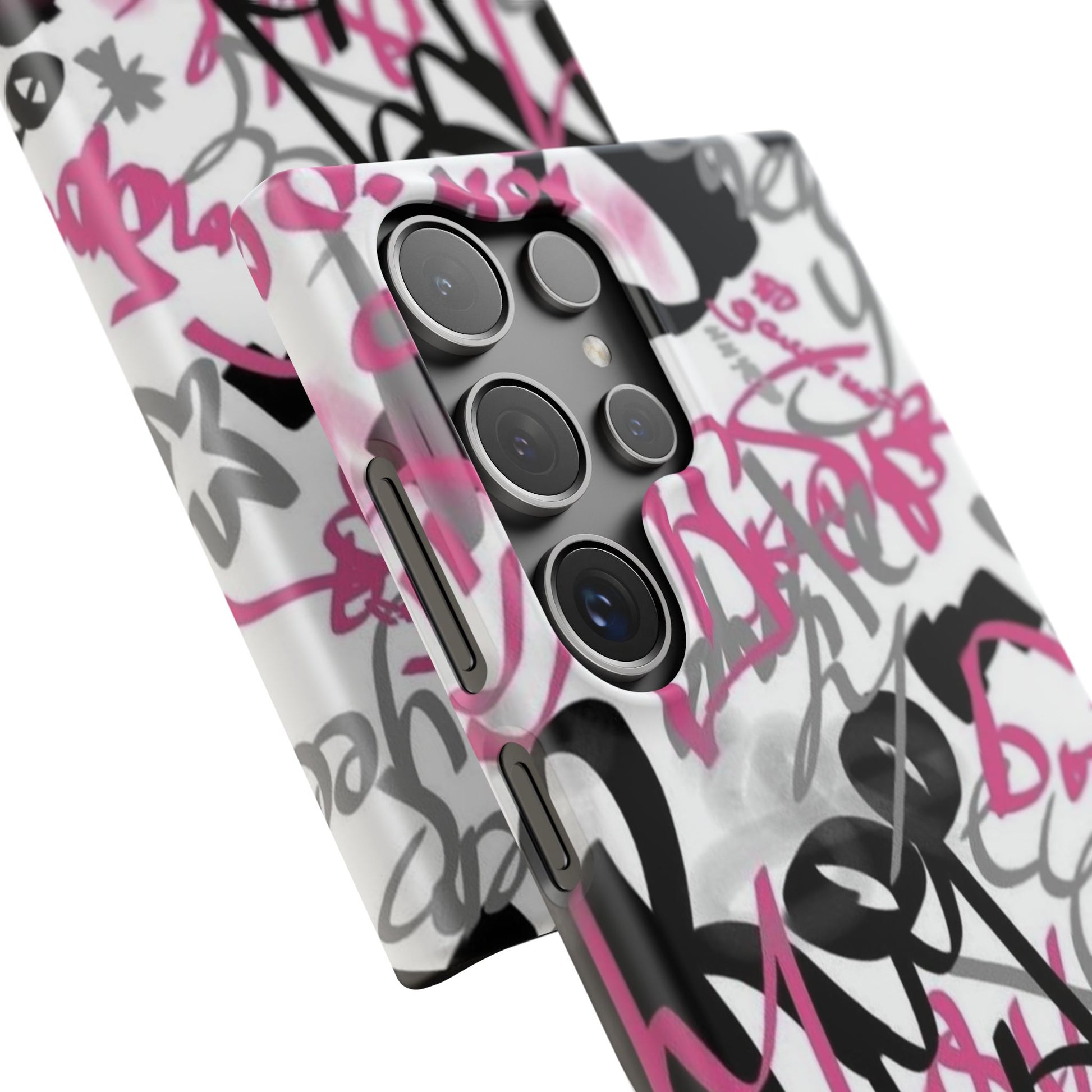 Trendy Graffiti Snap Cases for iPhone - Stylish Protection with Vibrant Art