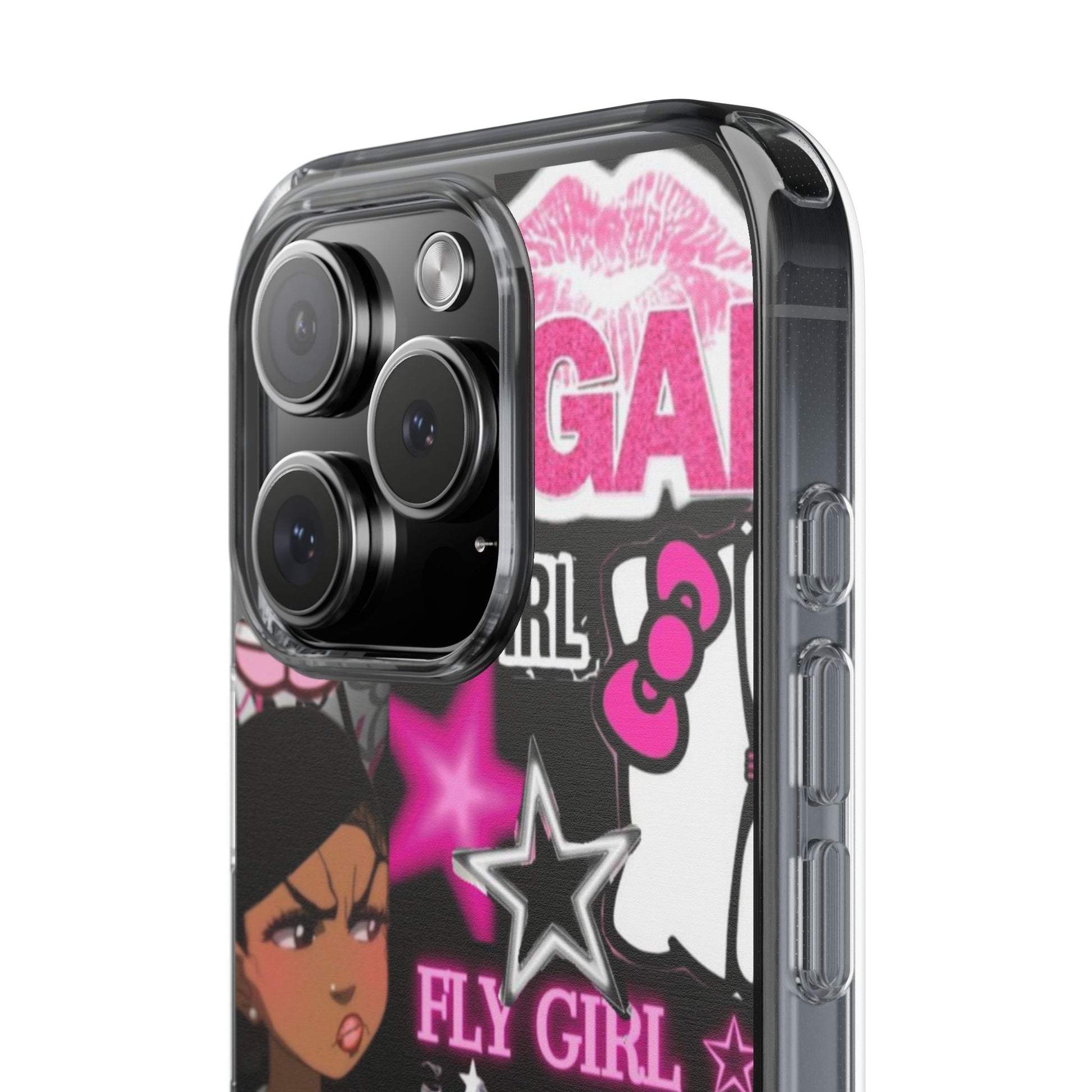 Trendy Clear Phone Case - Bold & Playful Design for Style Lovers