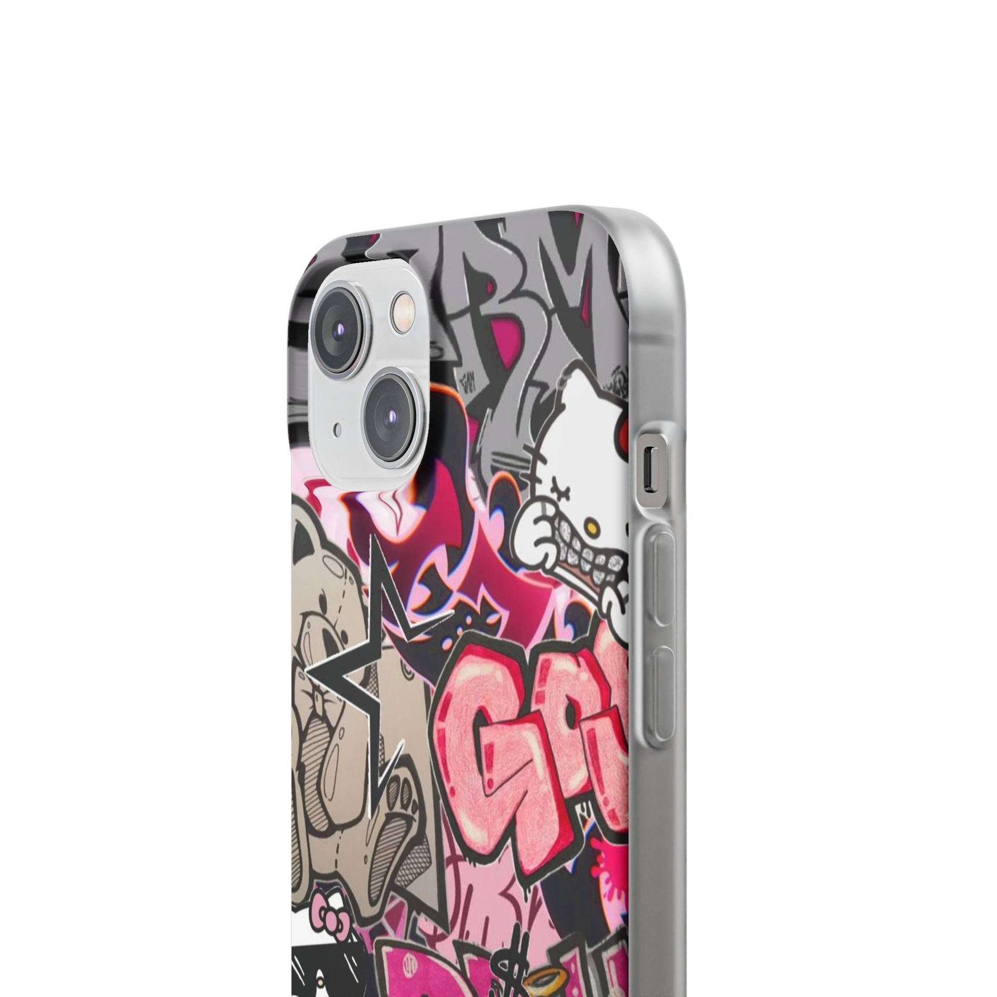 Urban Graffiti Flexi Cases - Colorful Street Art Phone Cover for Trendsetters