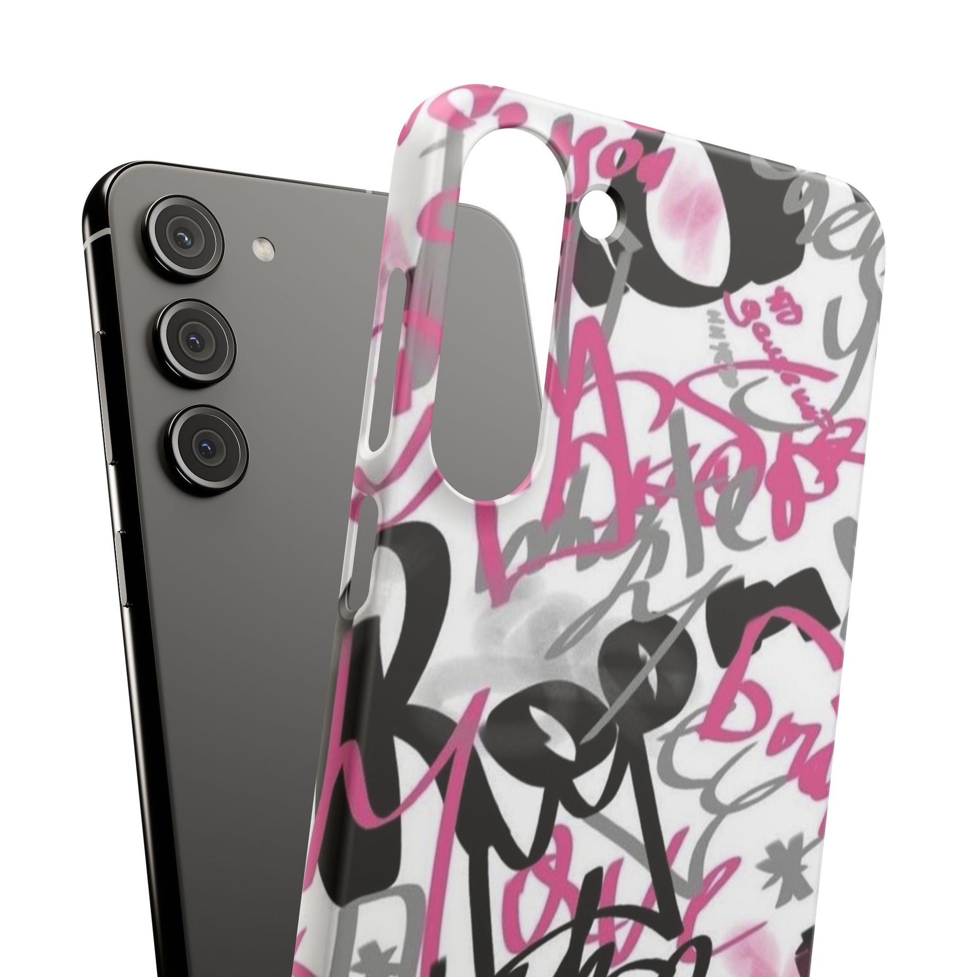 Trendy Graffiti Snap Cases for iPhone - Stylish Protection with Vibrant Art