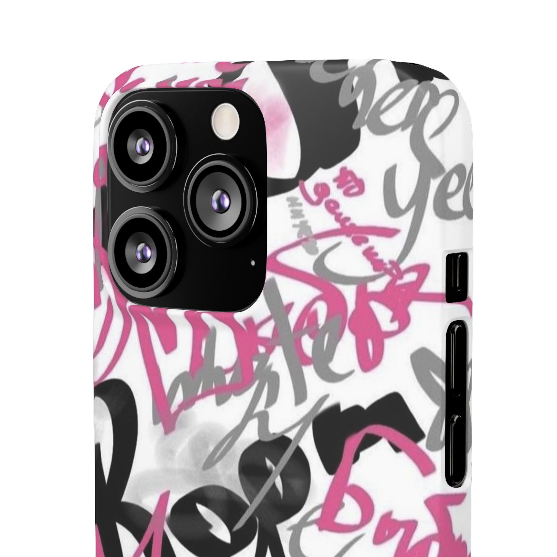 Trendy Graffiti Snap Cases for iPhone - Stylish Protection with Vibrant Art