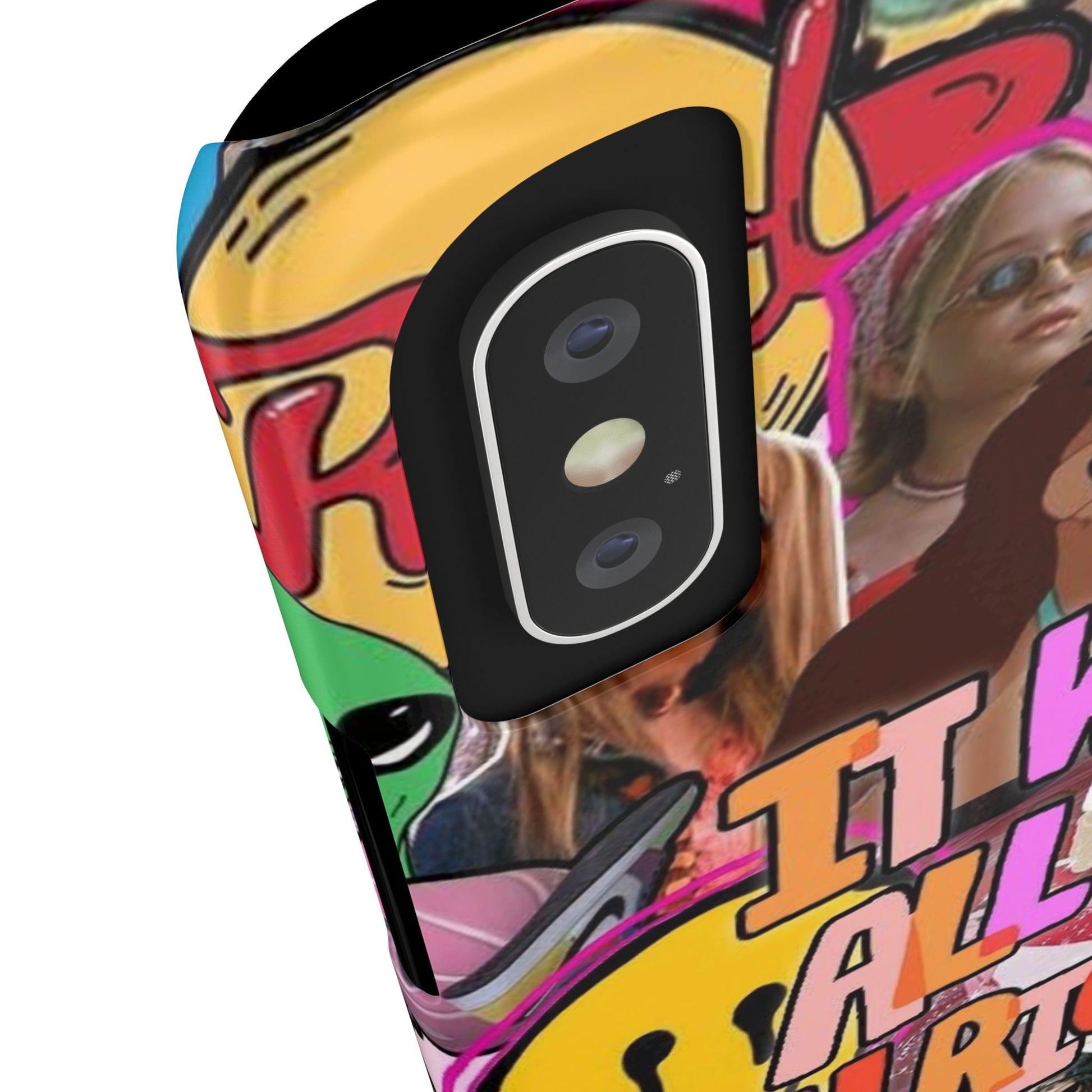 Vibrant Slim Phone Case - 'It Will All Be Alright' Collage Design
