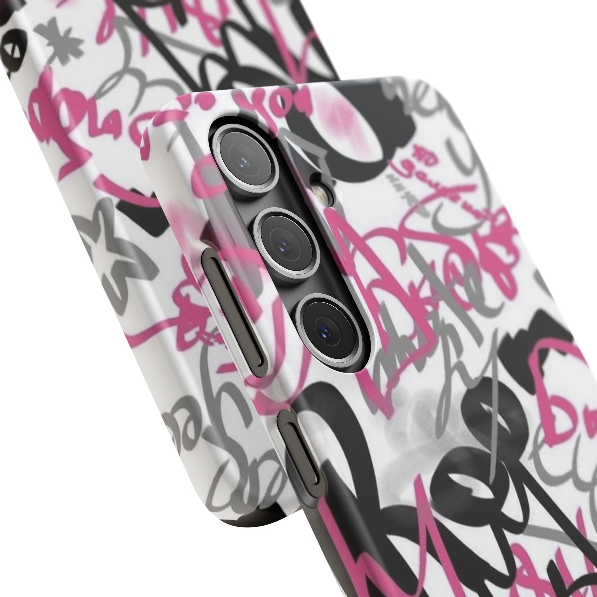 Trendy Graffiti Snap Cases for iPhone - Stylish Protection with Vibrant Art