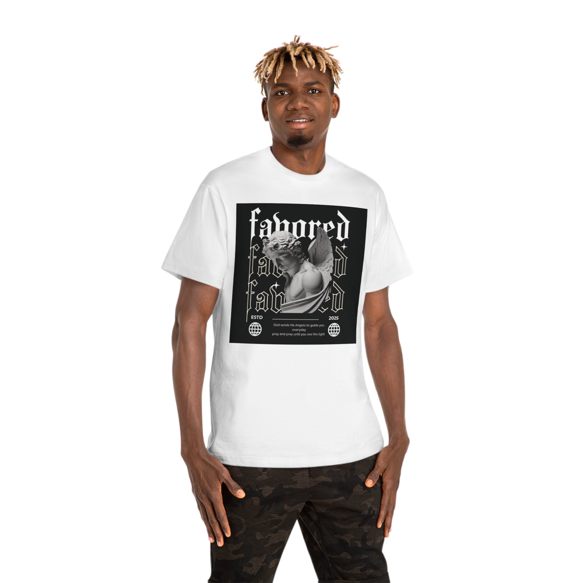 Favored Male Graphic T-Shirt - Stylish and Inspirational Apparel