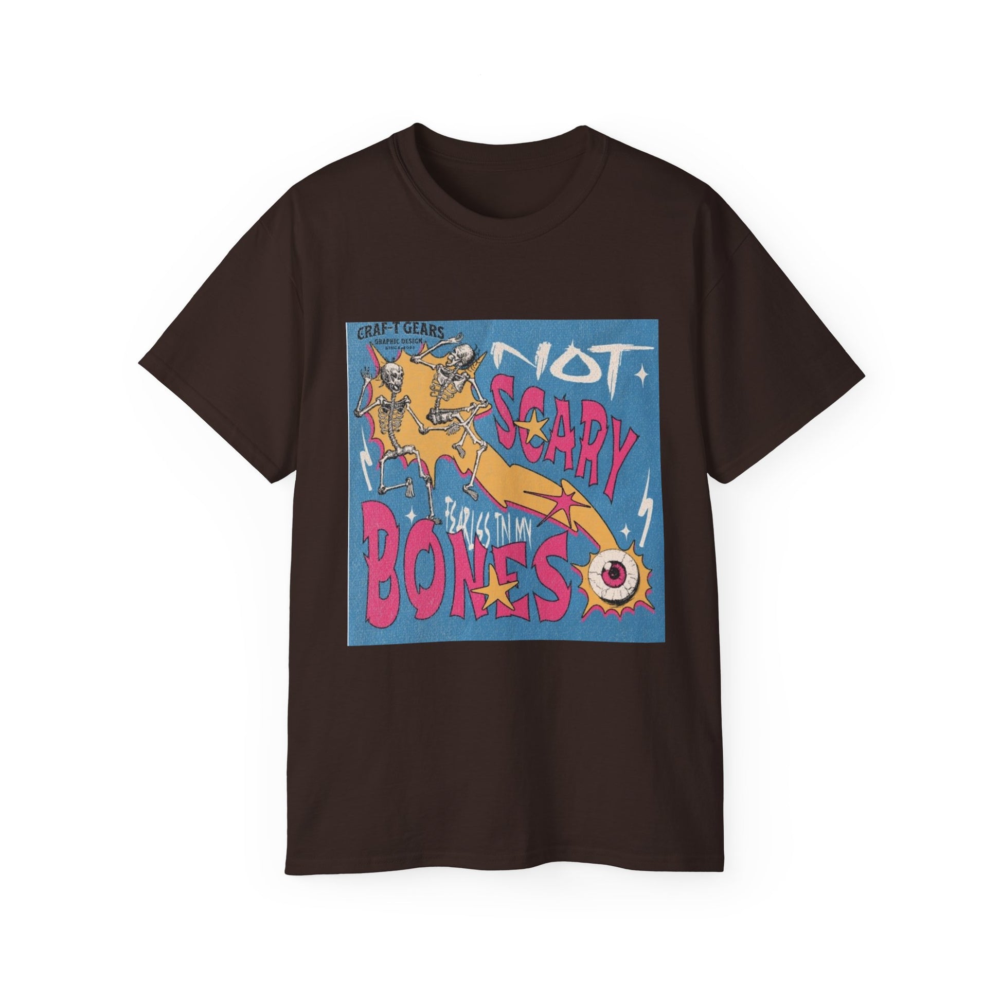 Not Scary Bones Unisex Ultra Cotton Tee - Fun Graphic T-Shirt for Halloween and Everyday Wear