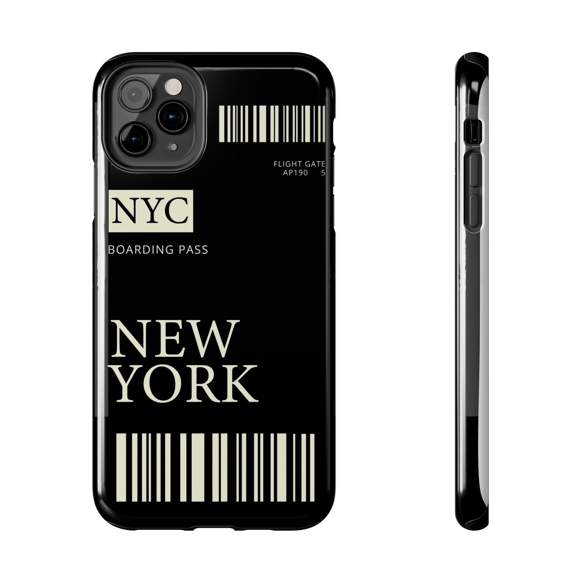 NYC Boarding Pass Phone Case – Tough Protective Cover for Travelers