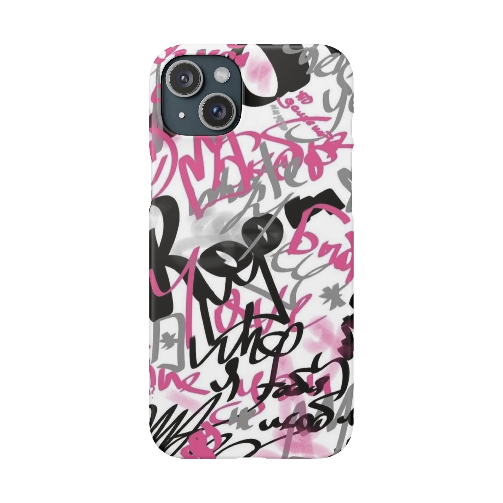 Trendy Graffiti Snap Cases for iPhone - Stylish Protection with Vibrant Art