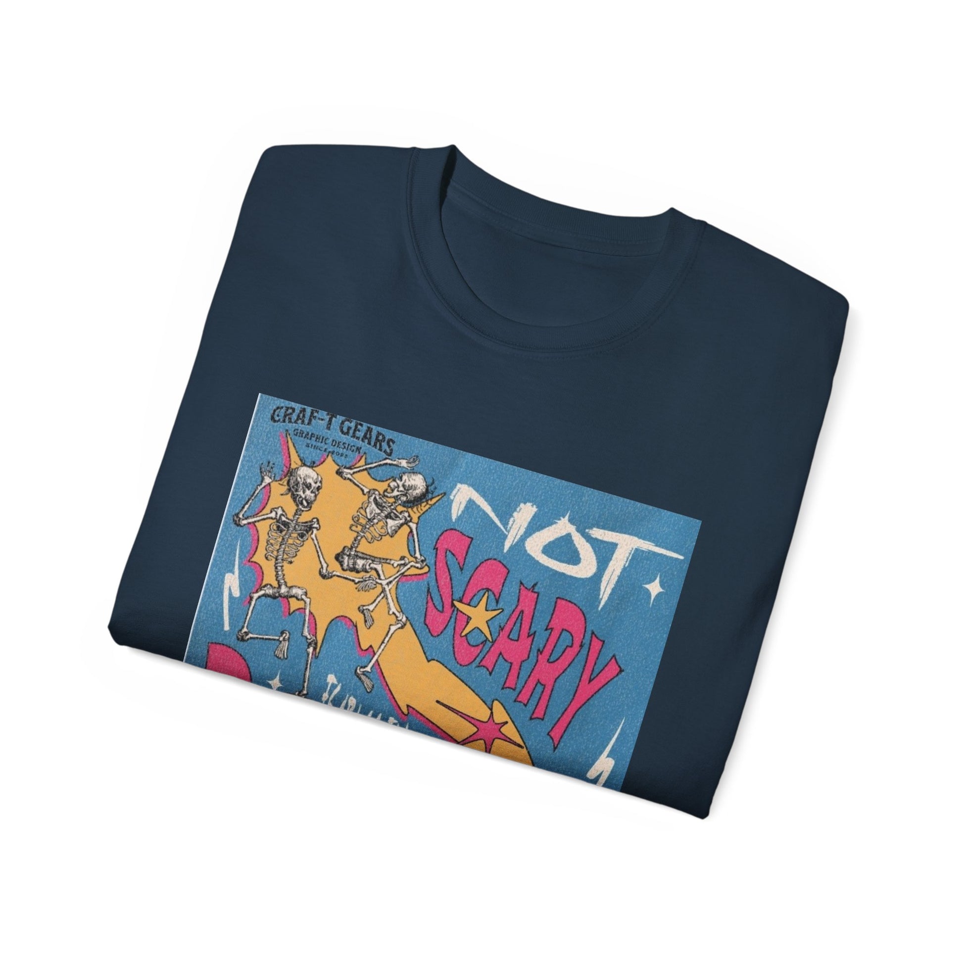 Not Scary Bones Unisex Ultra Cotton Tee - Fun Graphic T-Shirt for Halloween and Everyday Wear