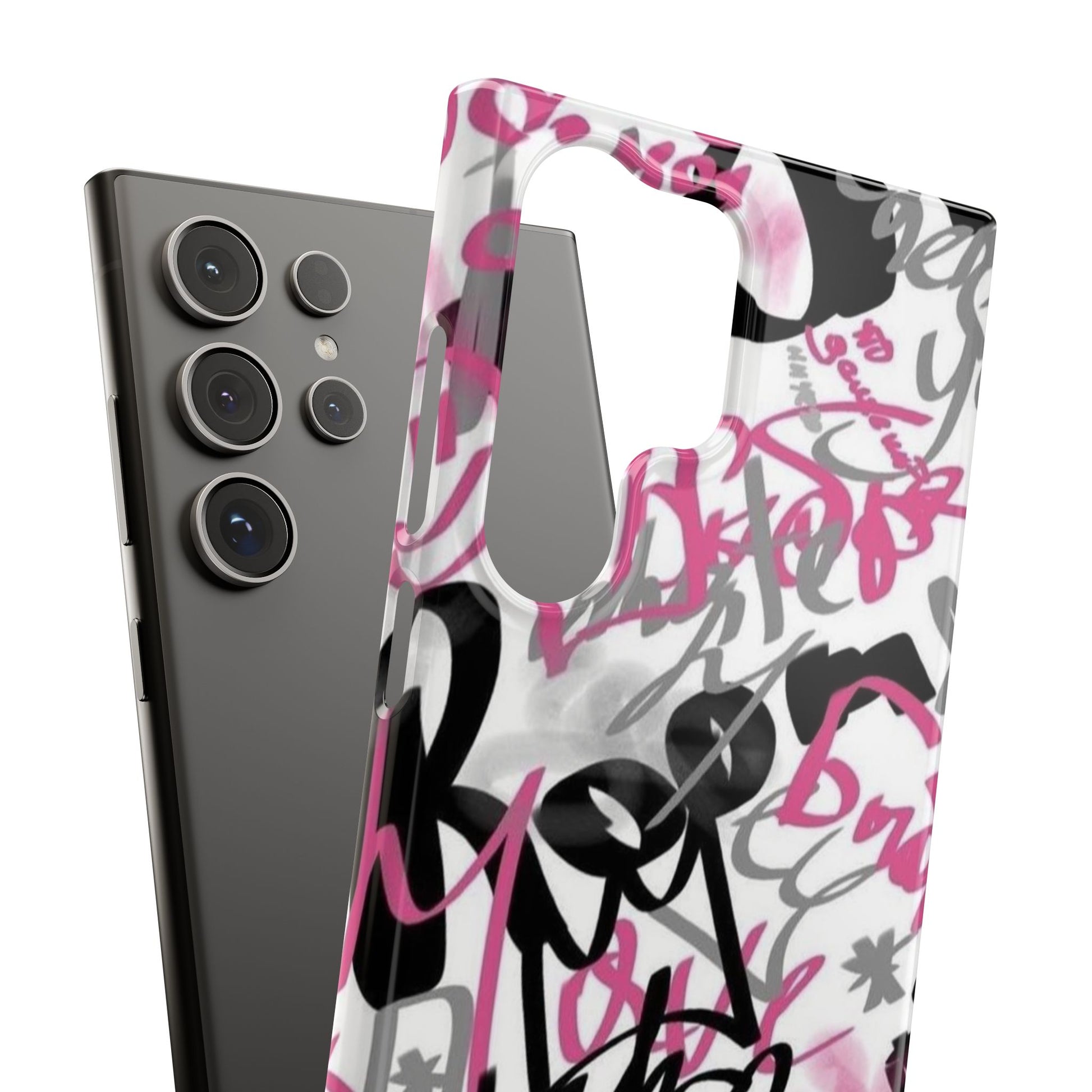Trendy Graffiti Snap Cases for iPhone - Stylish Protection with Vibrant Art