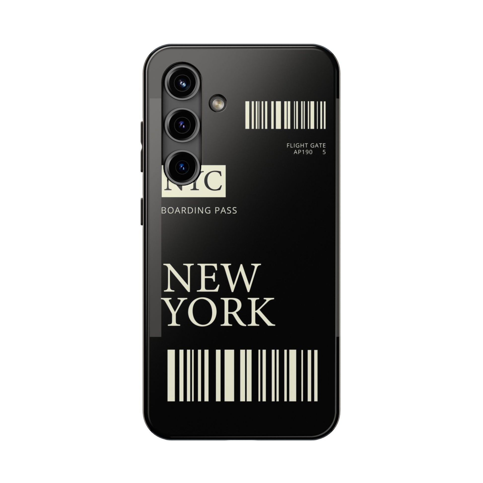 NYC Boarding Pass Phone Case – Tough Protective Cover for Travelers