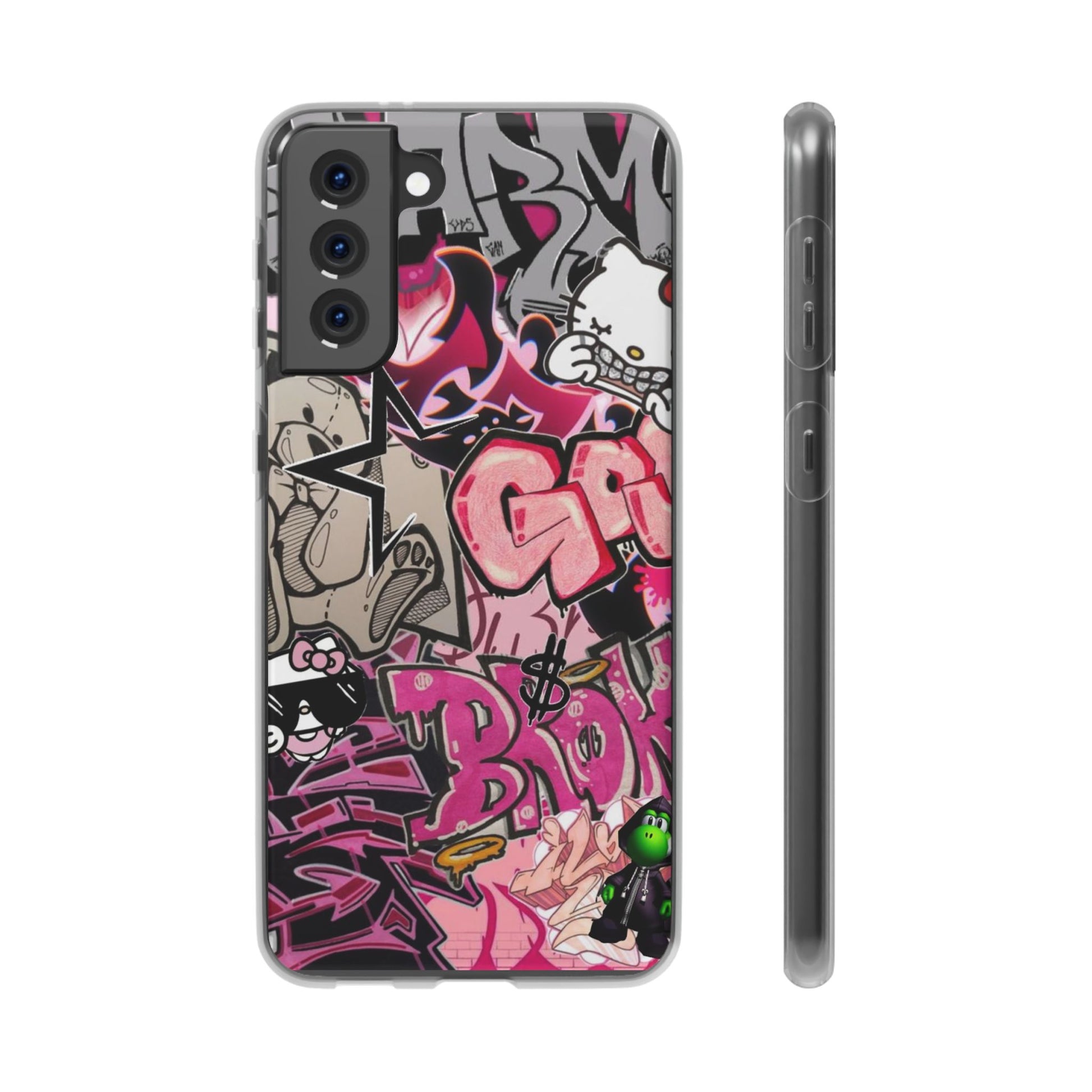 Urban Graffiti Flexi Cases - Colorful Street Art Phone Cover for Trendsetters