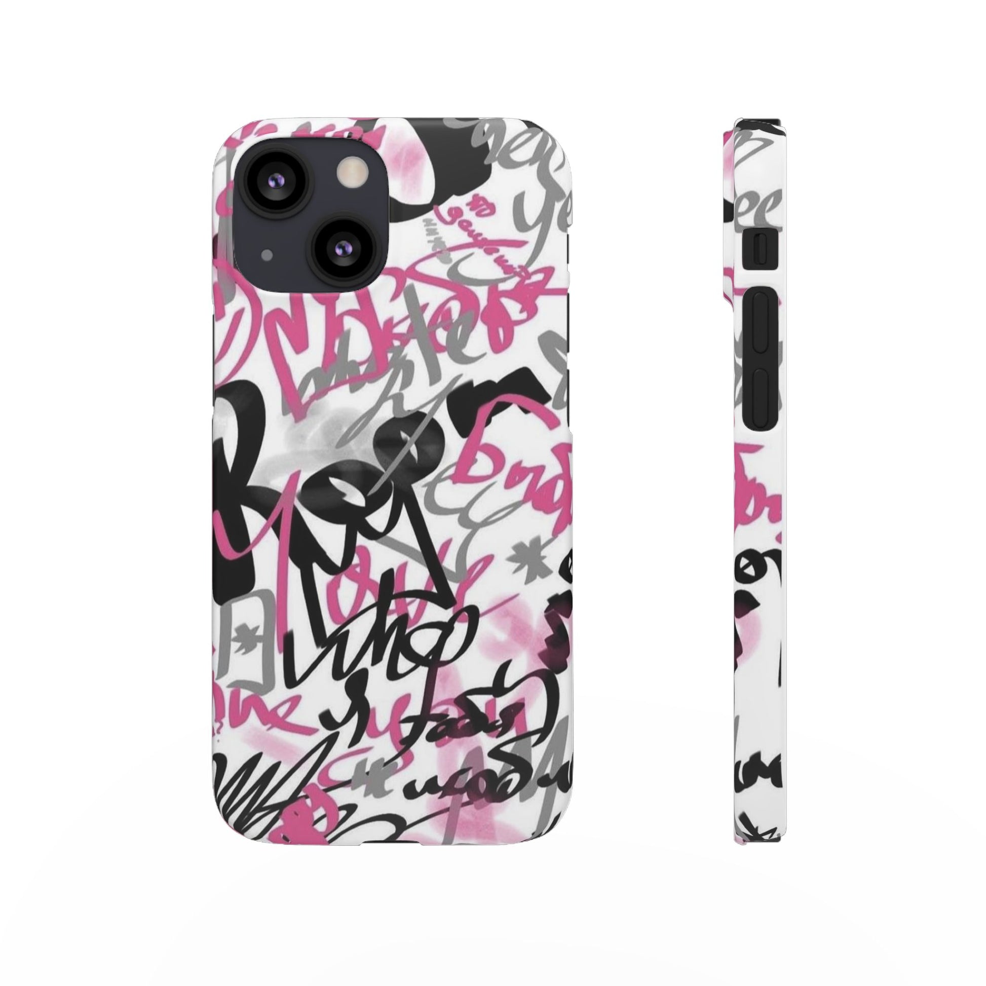 Trendy Graffiti Snap Cases for iPhone - Stylish Protection with Vibrant Art