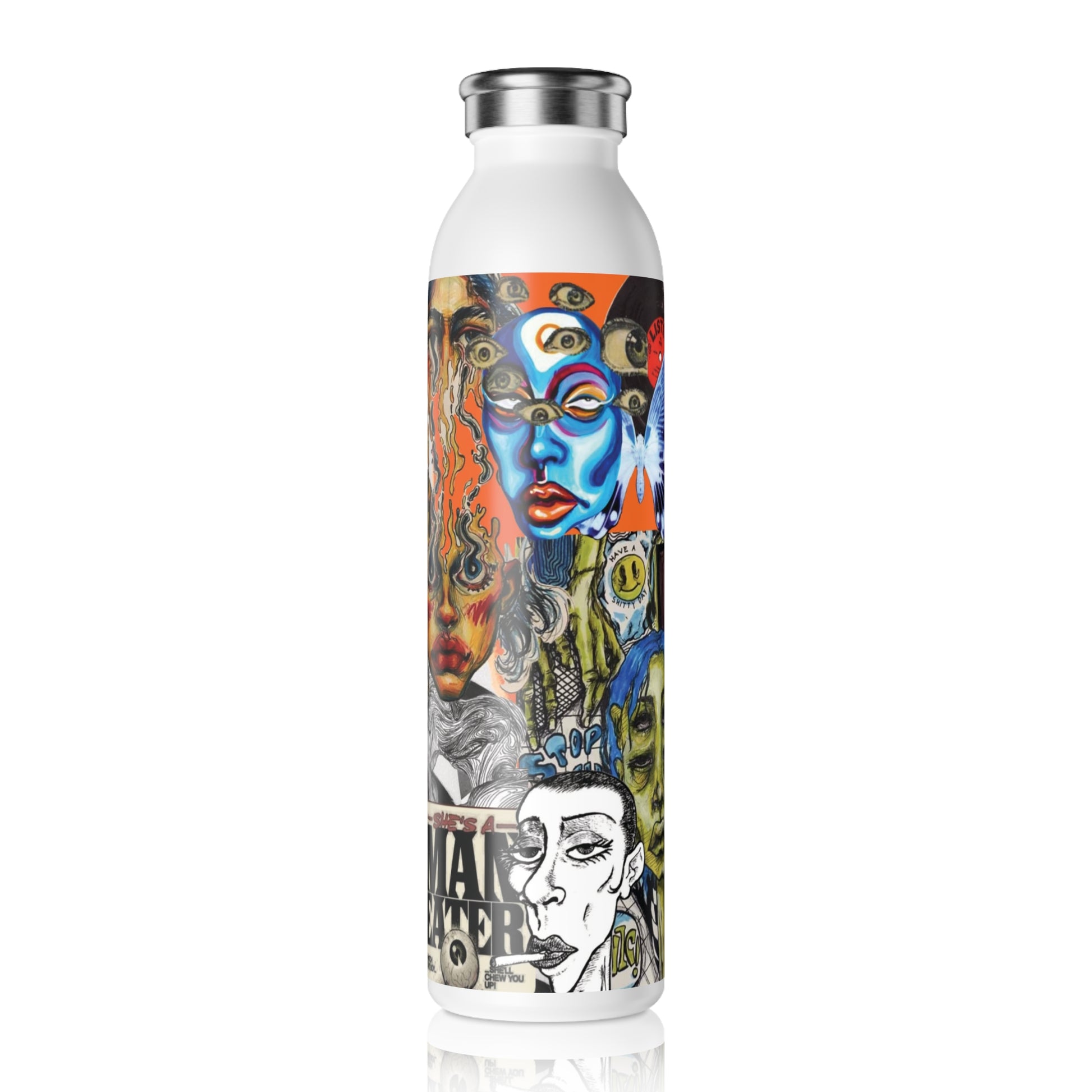 Artistic Water Bottle Design for Eco-Friendly Hydration