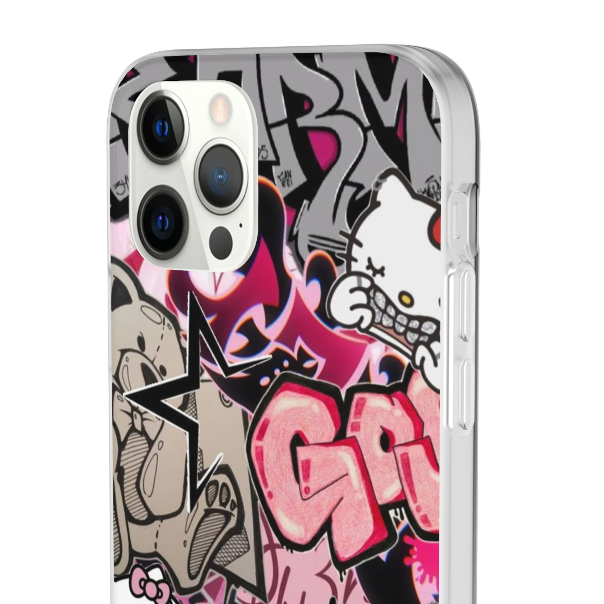 Urban Graffiti Flexi Cases - Colorful Street Art Phone Cover for Trendsetters