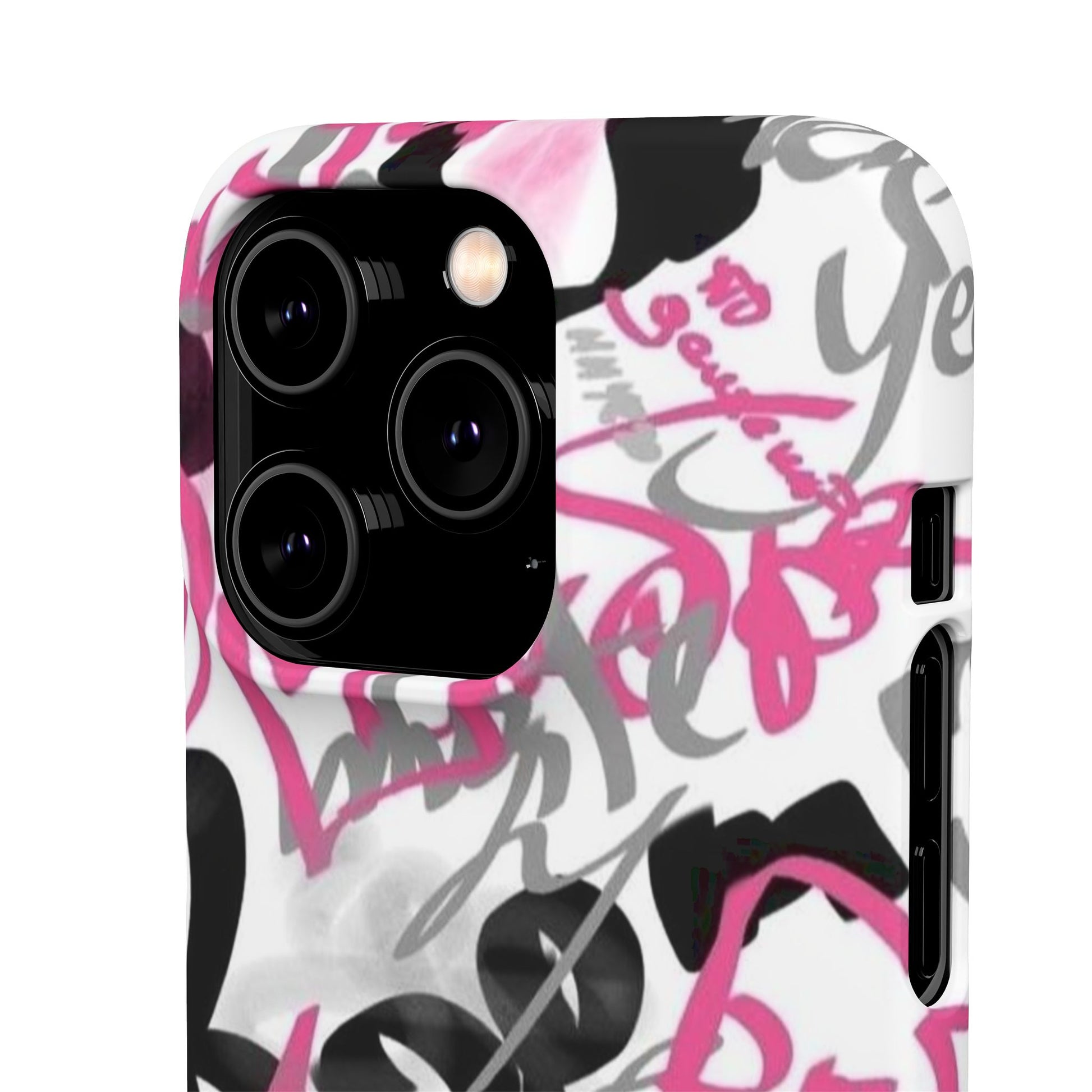 Trendy Graffiti Snap Cases for iPhone - Stylish Protection with Vibrant Art