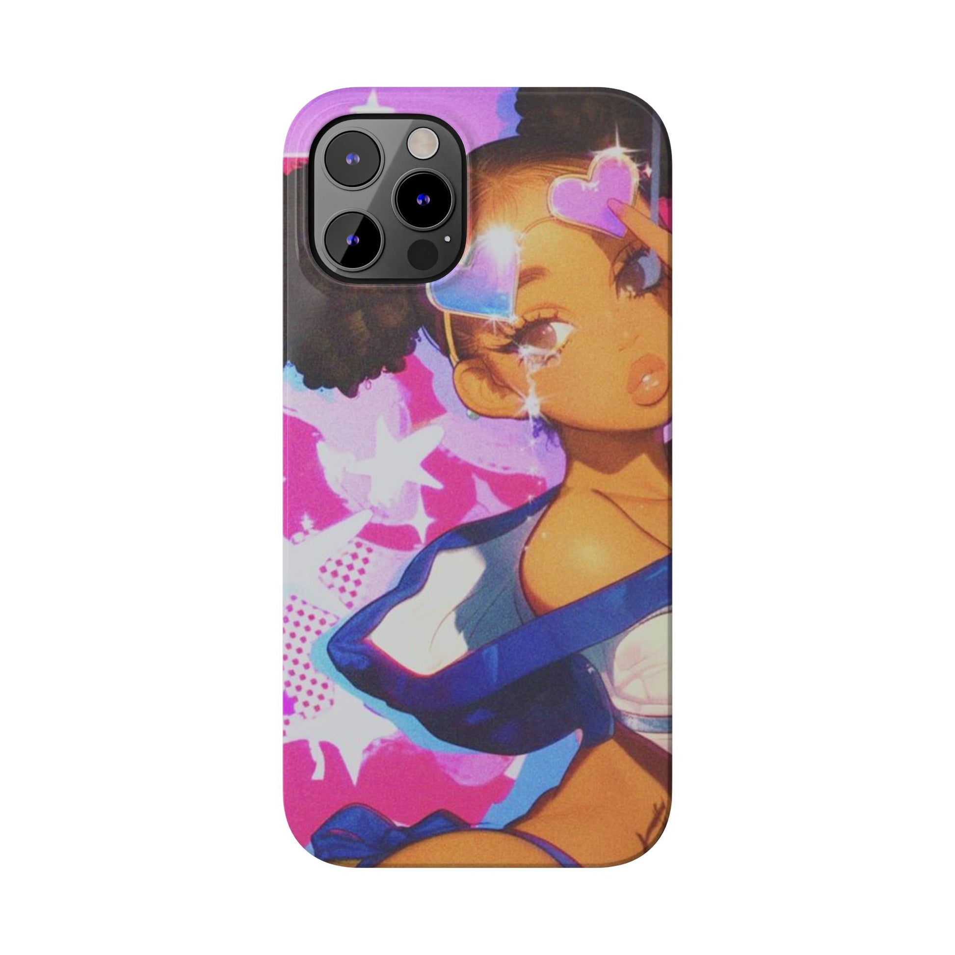 Colorful Anime Slim Phone Cases | Cute Phone Cover, Kawaii Aesthetic, Cartoon Girl, Gifts for Her, Trendy Accessory