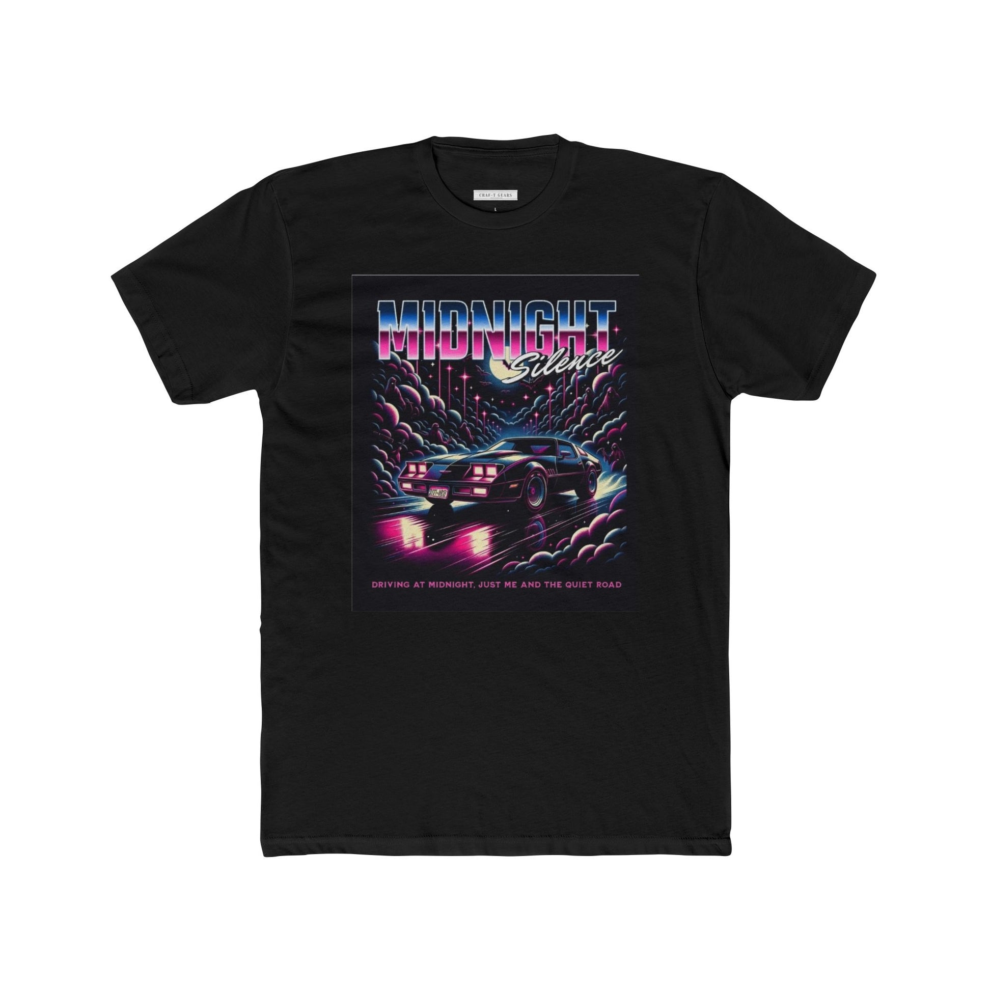 Retro Midnight Cruise Women Cotton Crew Tee