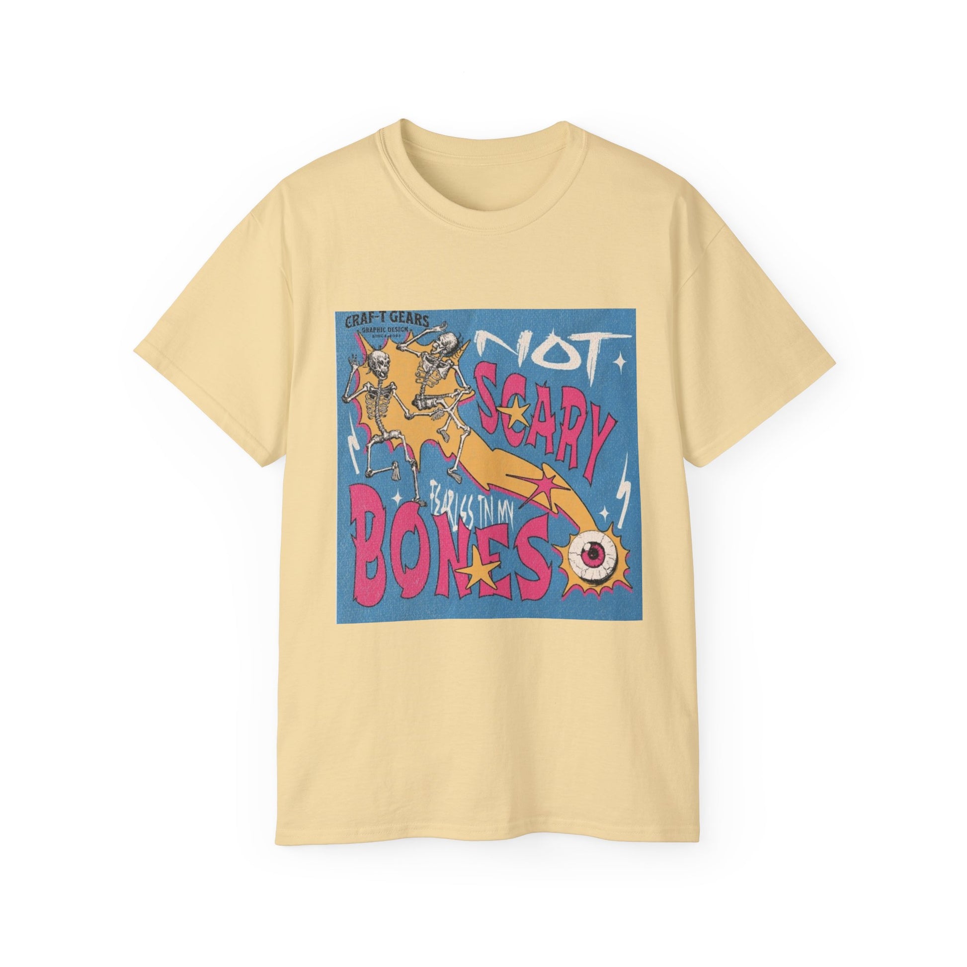 Not Scary Bones Unisex Ultra Cotton Tee - Fun Graphic T-Shirt for Halloween and Everyday Wear