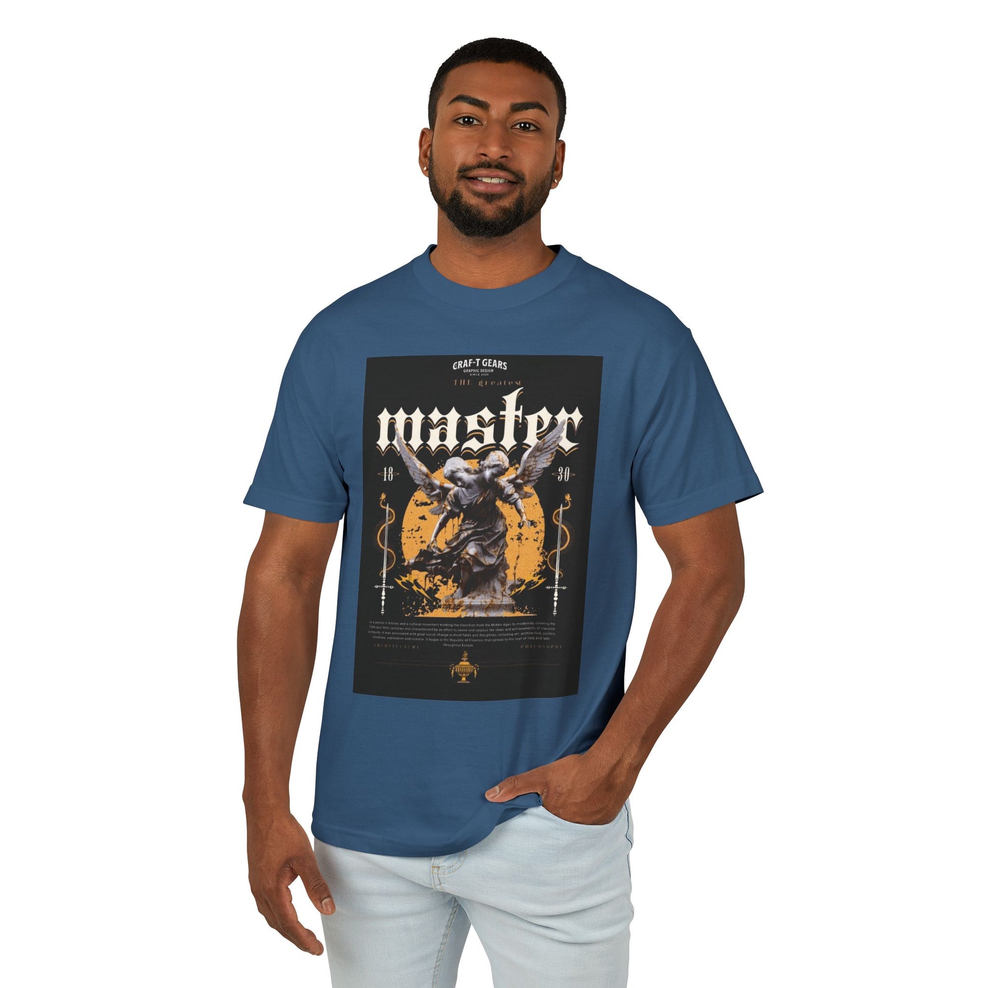 Male Vintage Graphic Tee - 'Wasted' Design for Casual Style