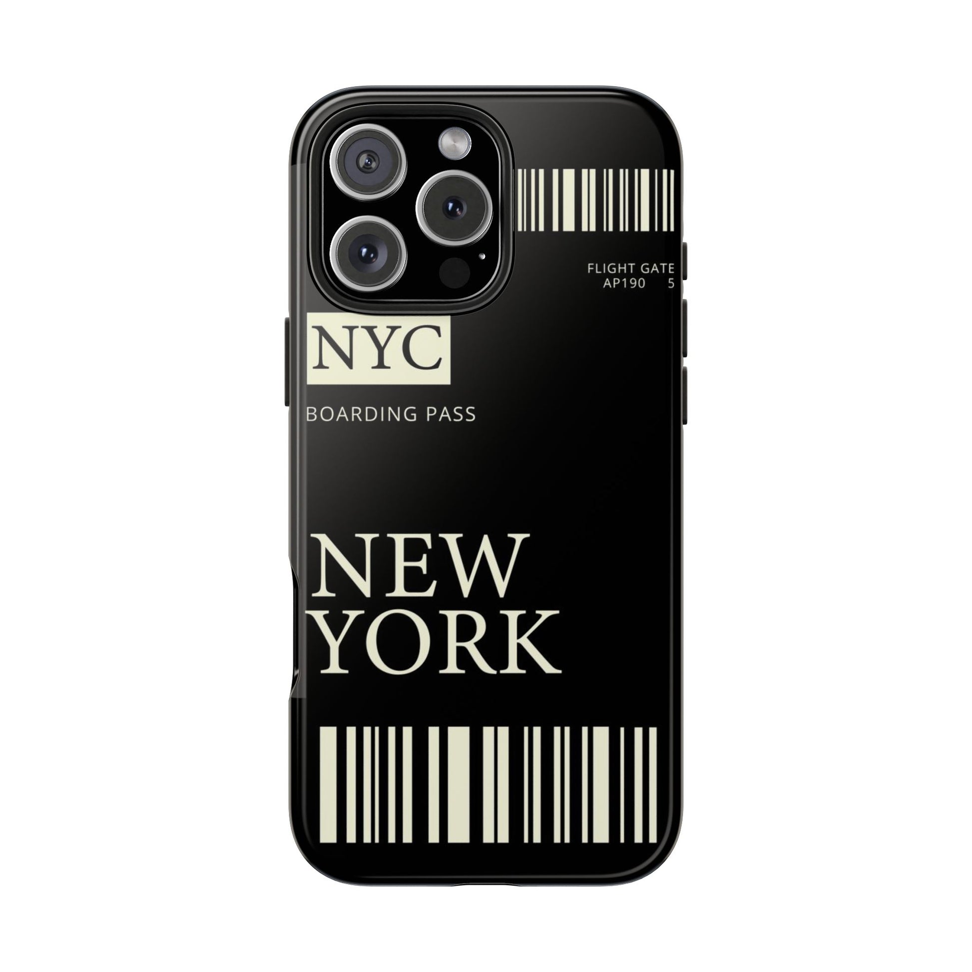 NYC Boarding Pass Phone Case – Tough Protective Cover for Travelers