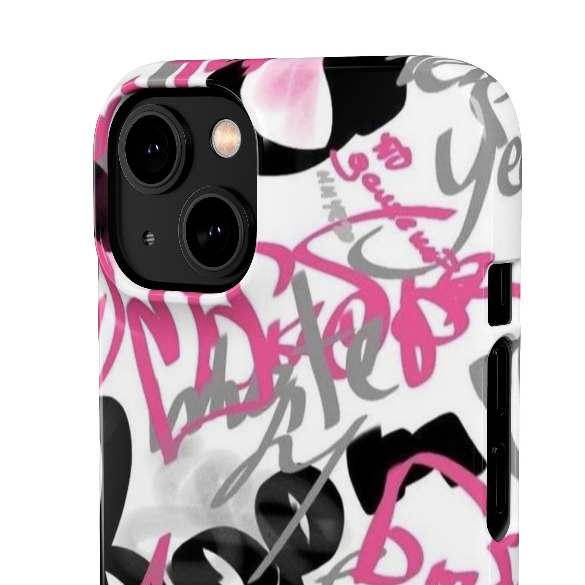 Trendy Graffiti Snap Cases for iPhone - Stylish Protection with Vibrant Art