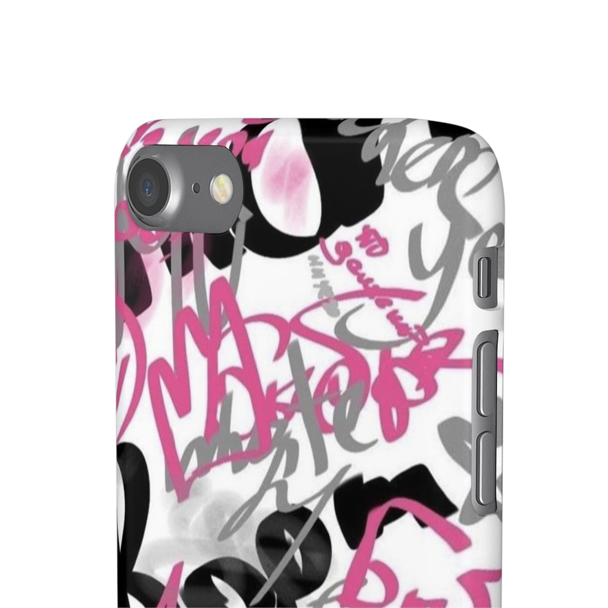 Trendy Graffiti Snap Cases for iPhone - Stylish Protection with Vibrant Art