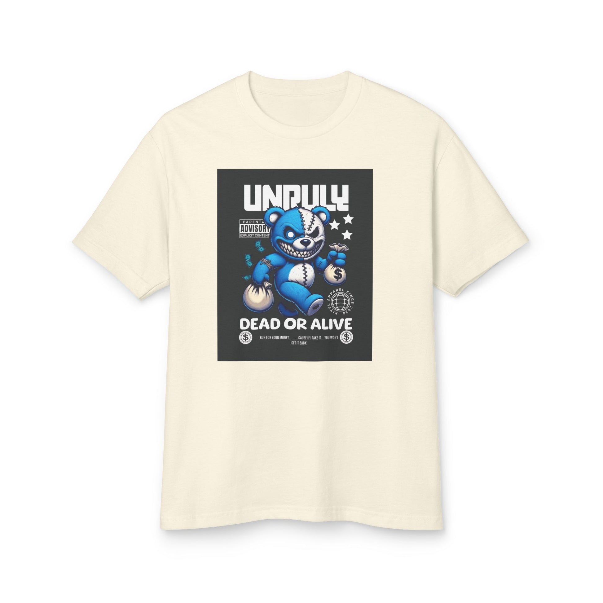 Male Graphic Tee - 'Unruly Dead or Alive' Design
