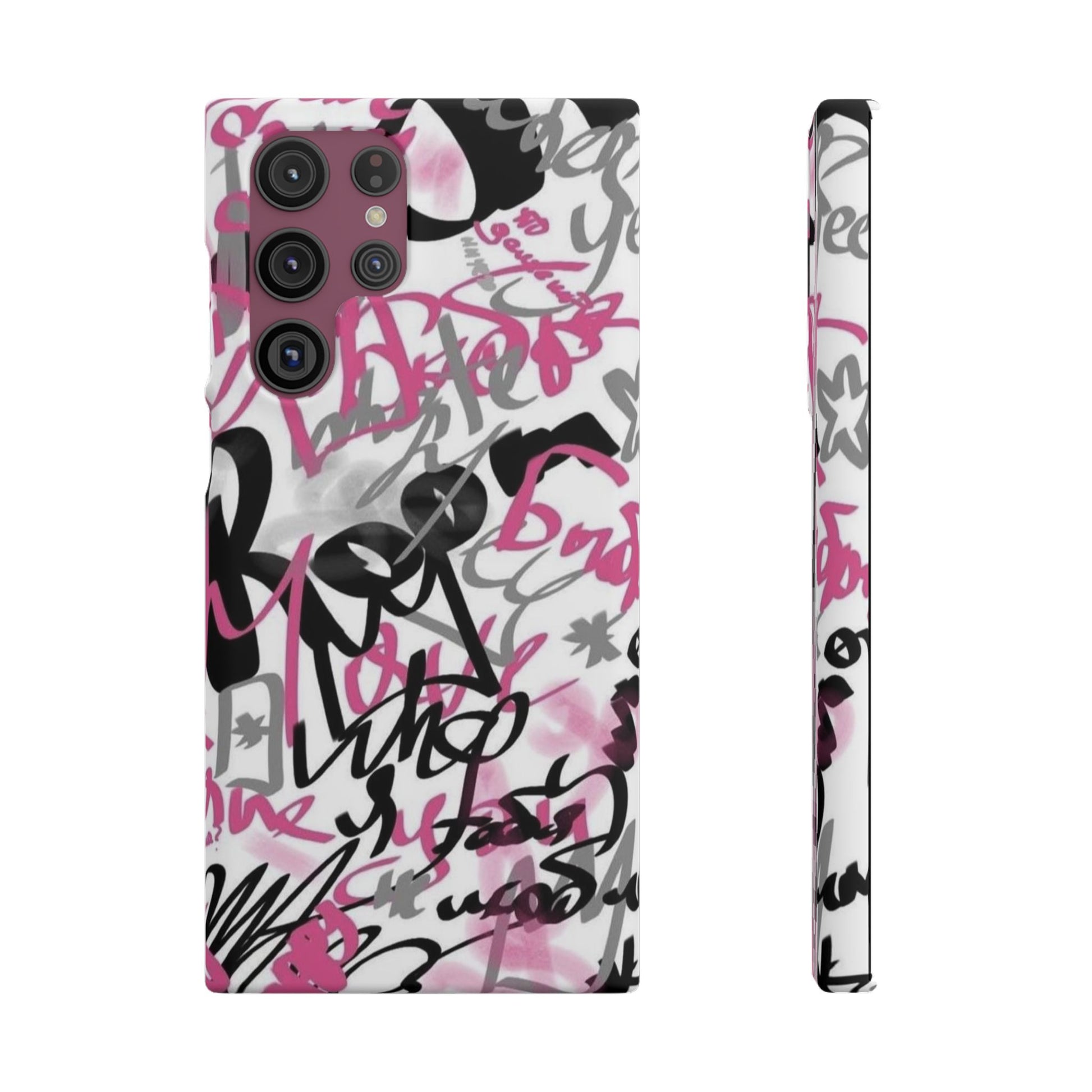 Trendy Graffiti Snap Cases for iPhone - Stylish Protection with Vibrant Art