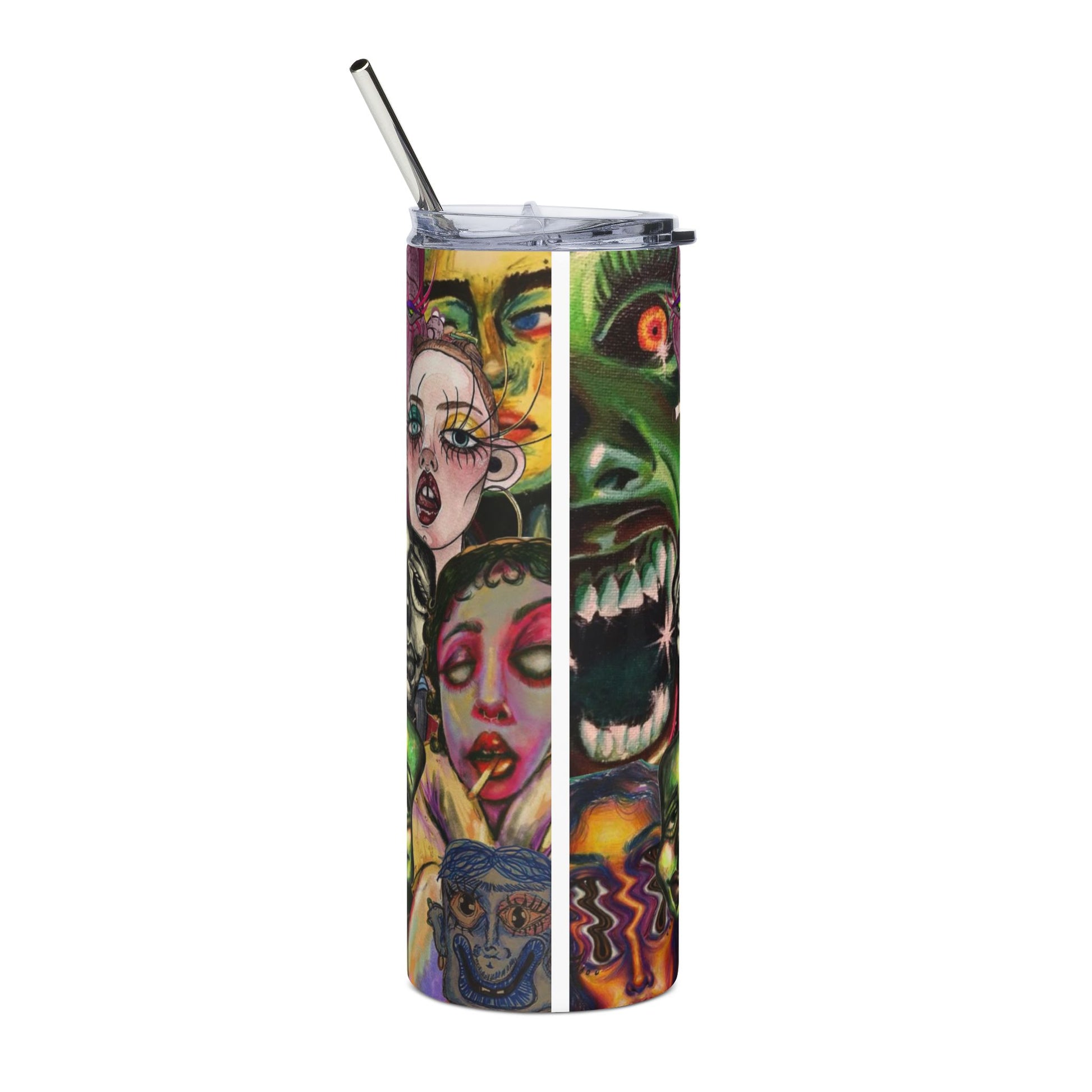 Creative Souls Stainless Steel Artistic Water Bottle Intricate Graphic Print
