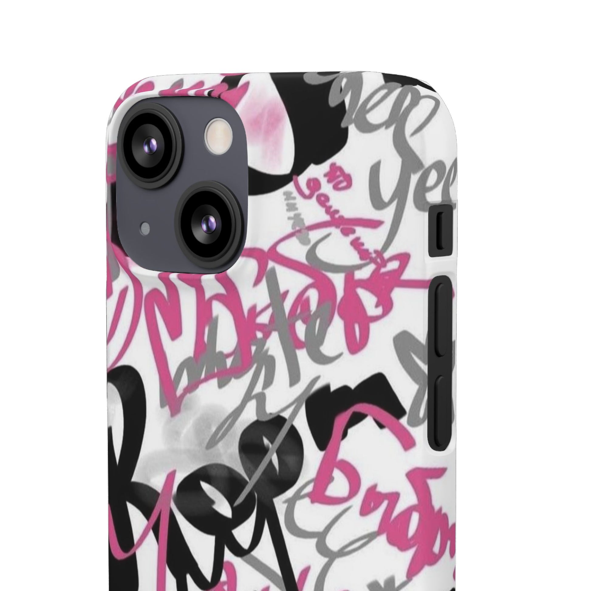 Trendy Graffiti Snap Cases for iPhone - Stylish Protection with Vibrant Art