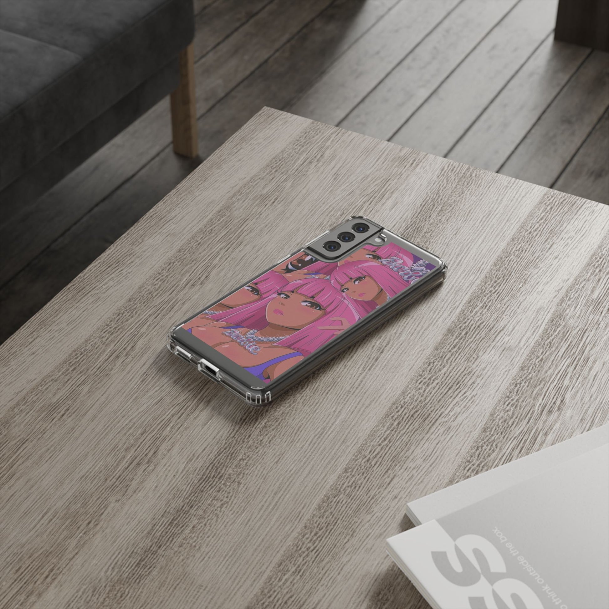 Barbie-Inspired Clear Phone Case - Trendy Protective Cover for Fashion Lovers