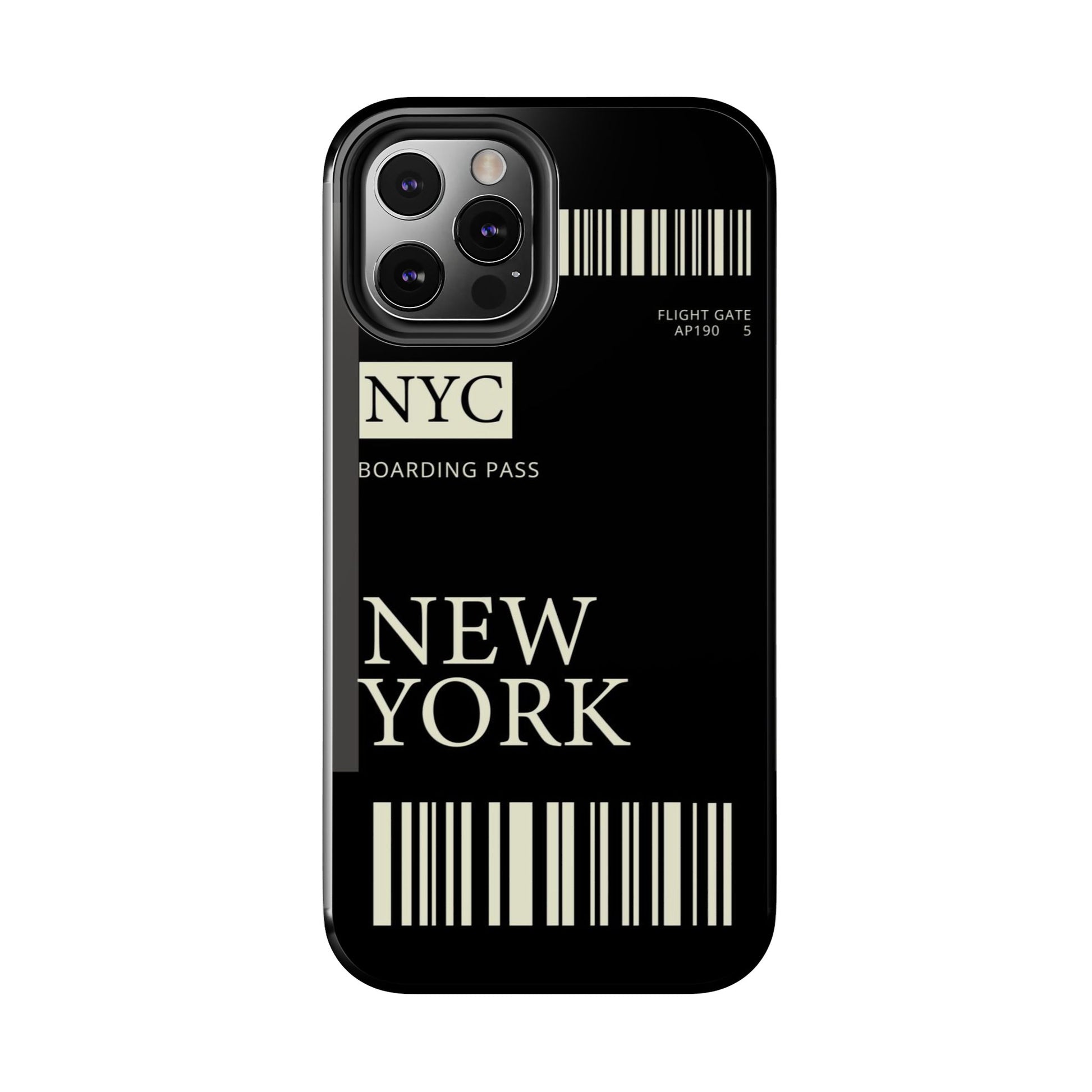 NYC Boarding Pass Phone Case – Tough Protective Cover for Travelers