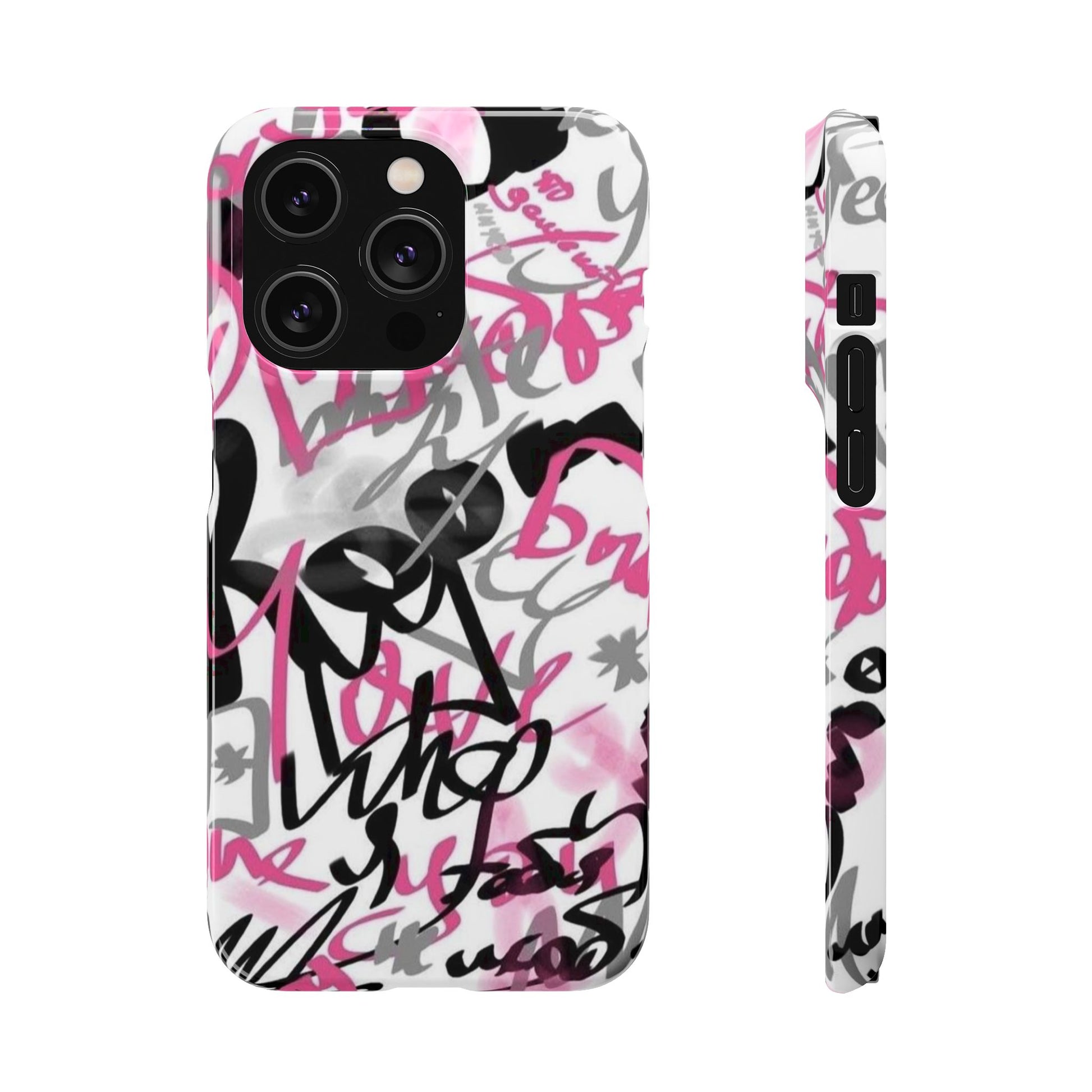 Trendy Graffiti Snap Cases for iPhone - Stylish Protection with Vibrant Art