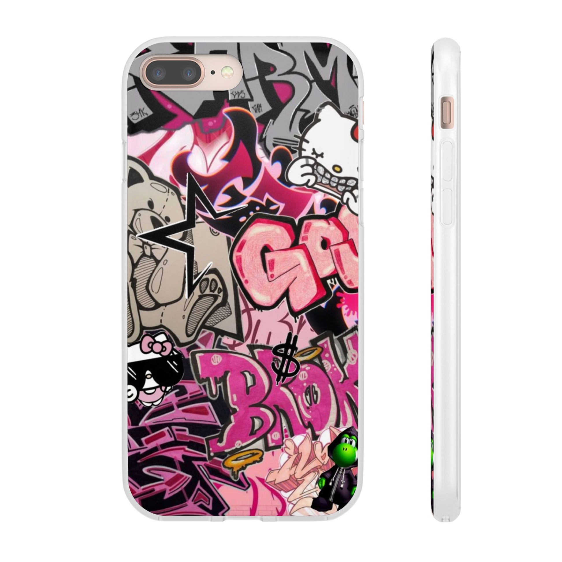 Urban Graffiti Flexi Cases - Colorful Street Art Phone Cover for Trendsetters