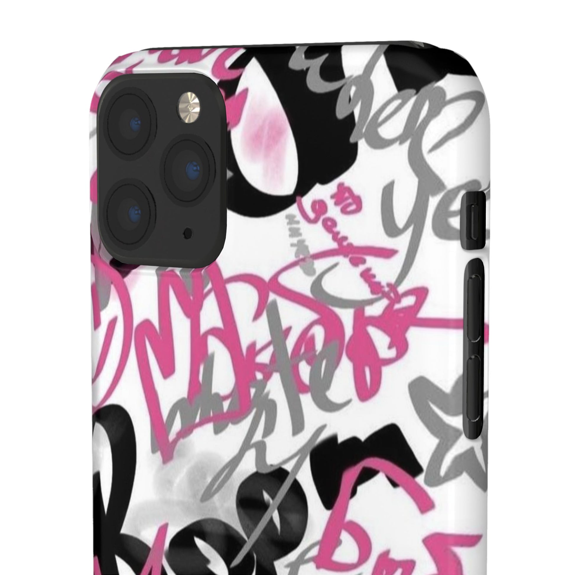 Trendy Graffiti Snap Cases for iPhone - Stylish Protection with Vibrant Art