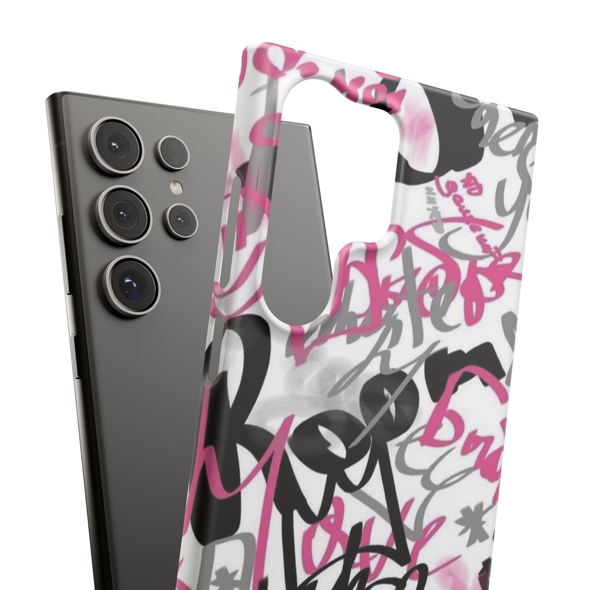 Trendy Graffiti Snap Cases for iPhone - Stylish Protection with Vibrant Art