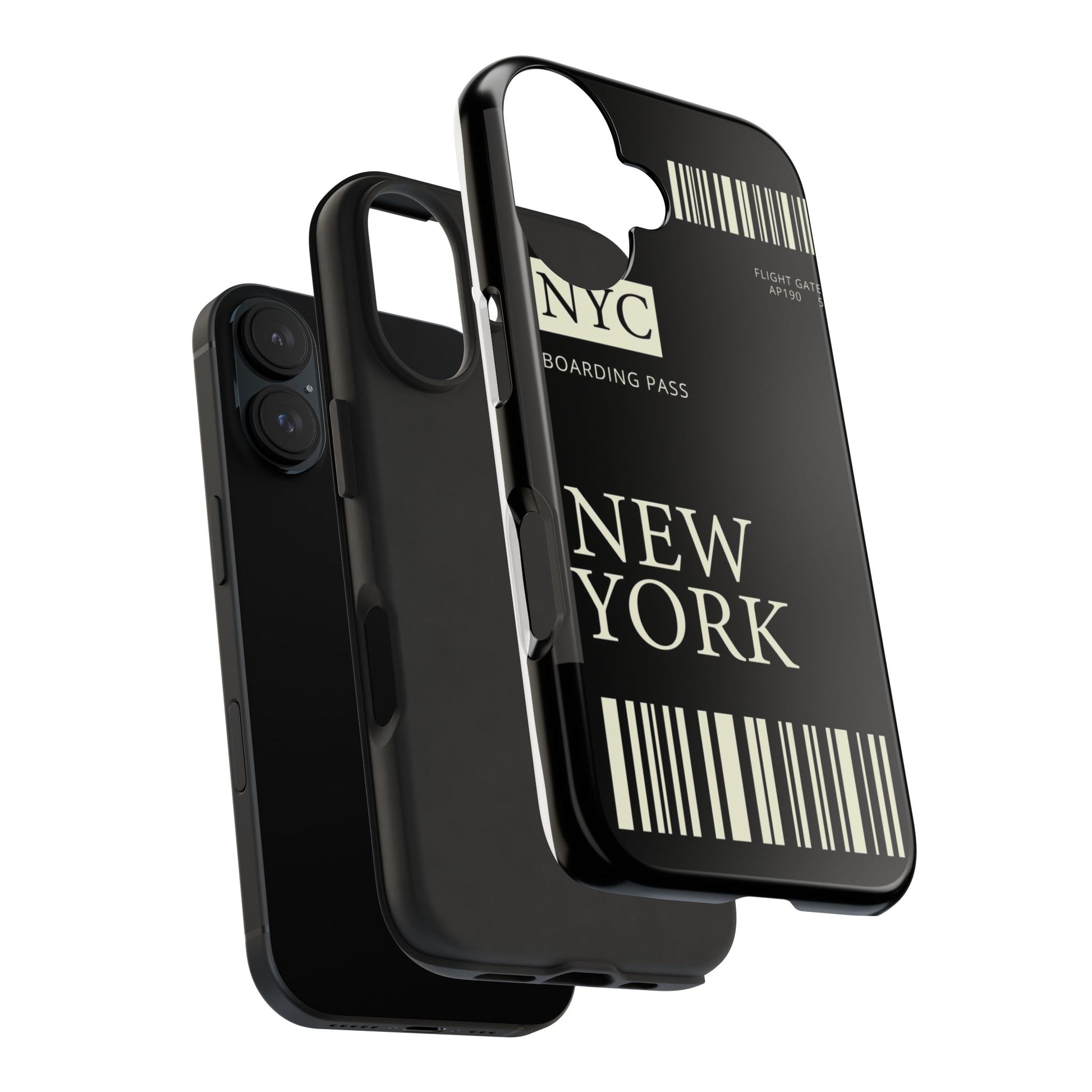 NYC Boarding Pass Phone Case – Tough Protective Cover for Travelers