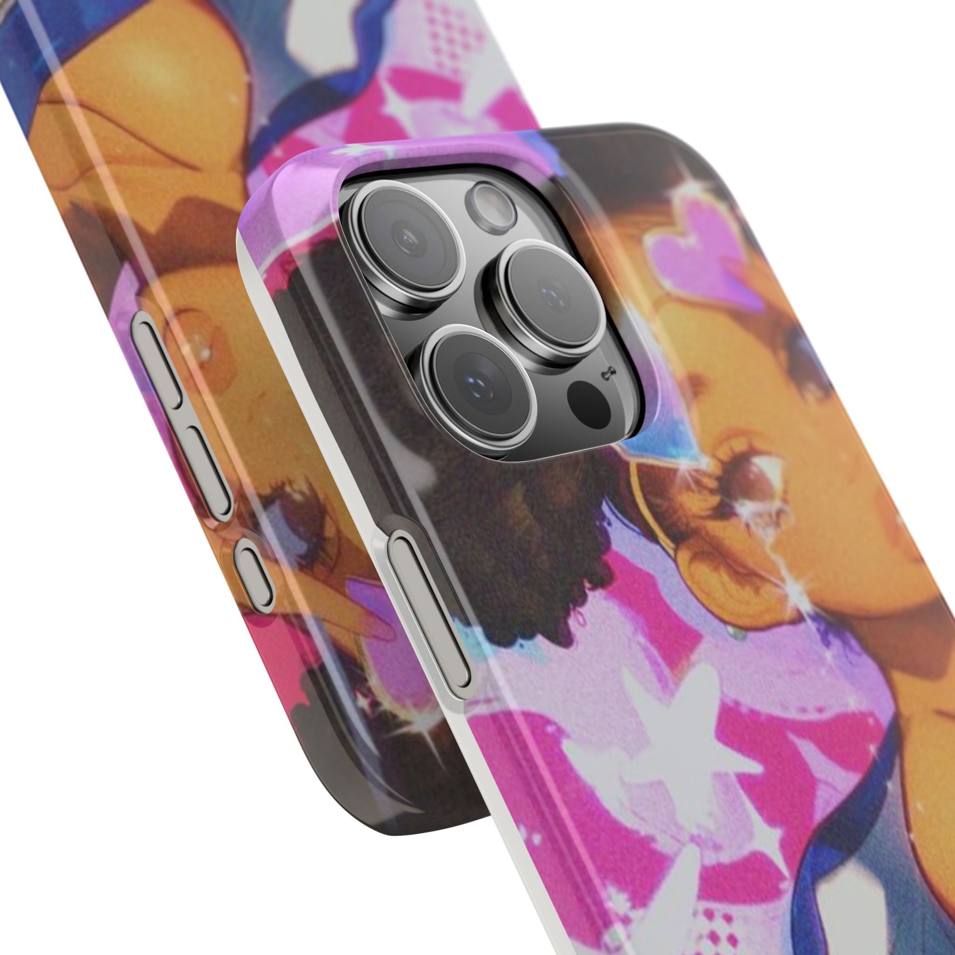 Colorful Anime Slim Phone Cases | Cute Phone Cover, Kawaii Aesthetic, Cartoon Girl, Gifts for Her, Trendy Accessory