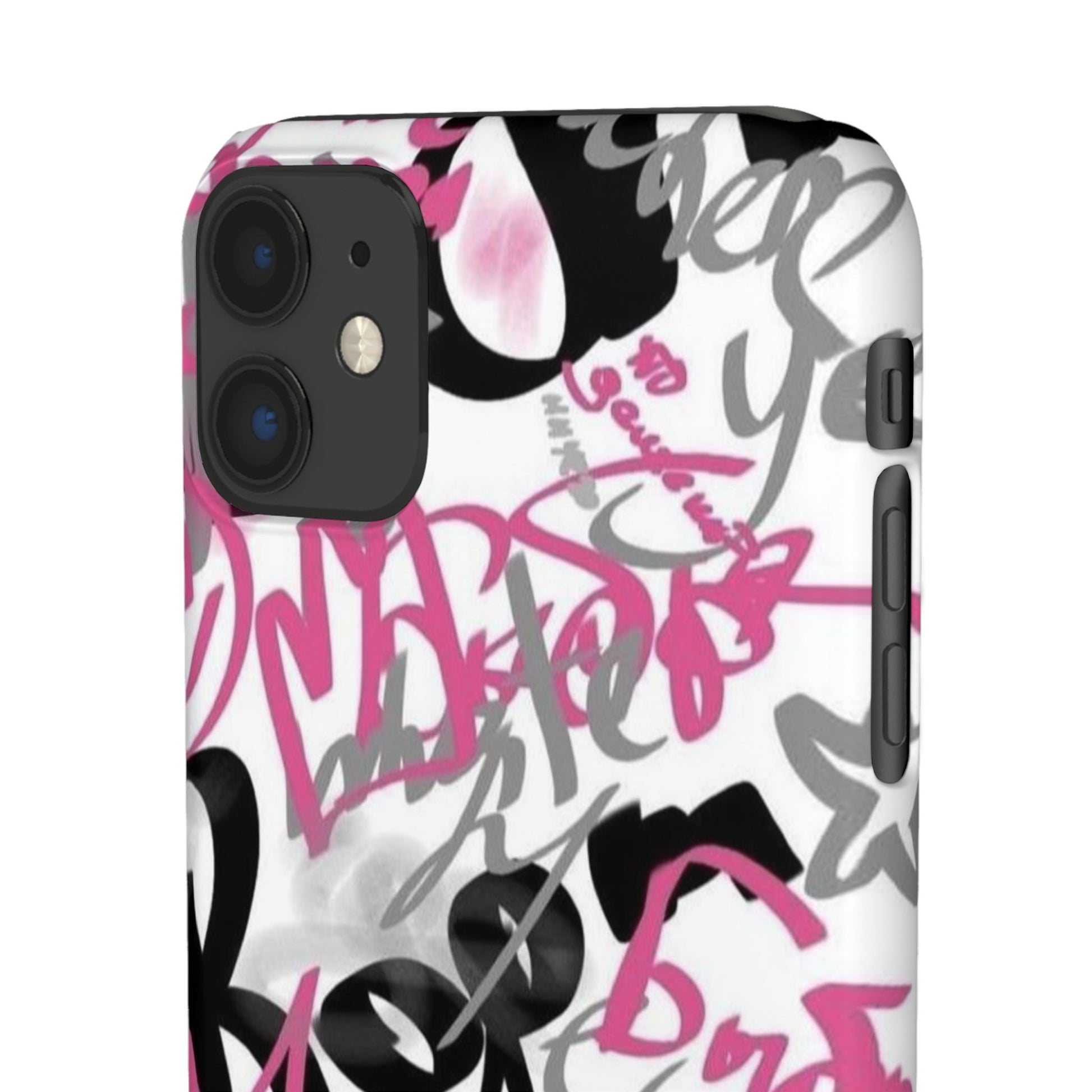 Trendy Graffiti Snap Cases for iPhone - Stylish Protection with Vibrant Art