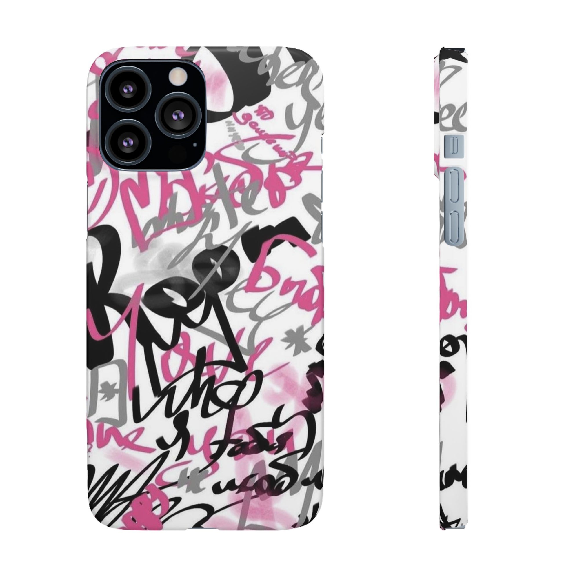 Trendy Graffiti Snap Cases for iPhone - Stylish Protection with Vibrant Art