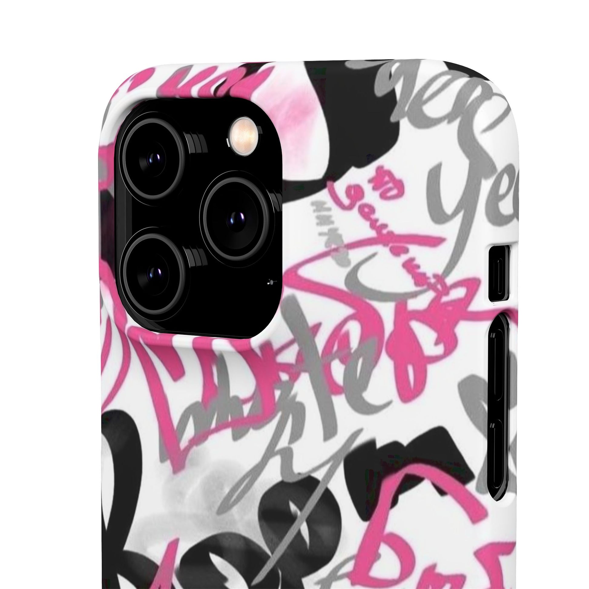 Trendy Graffiti Snap Cases for iPhone - Stylish Protection with Vibrant Art