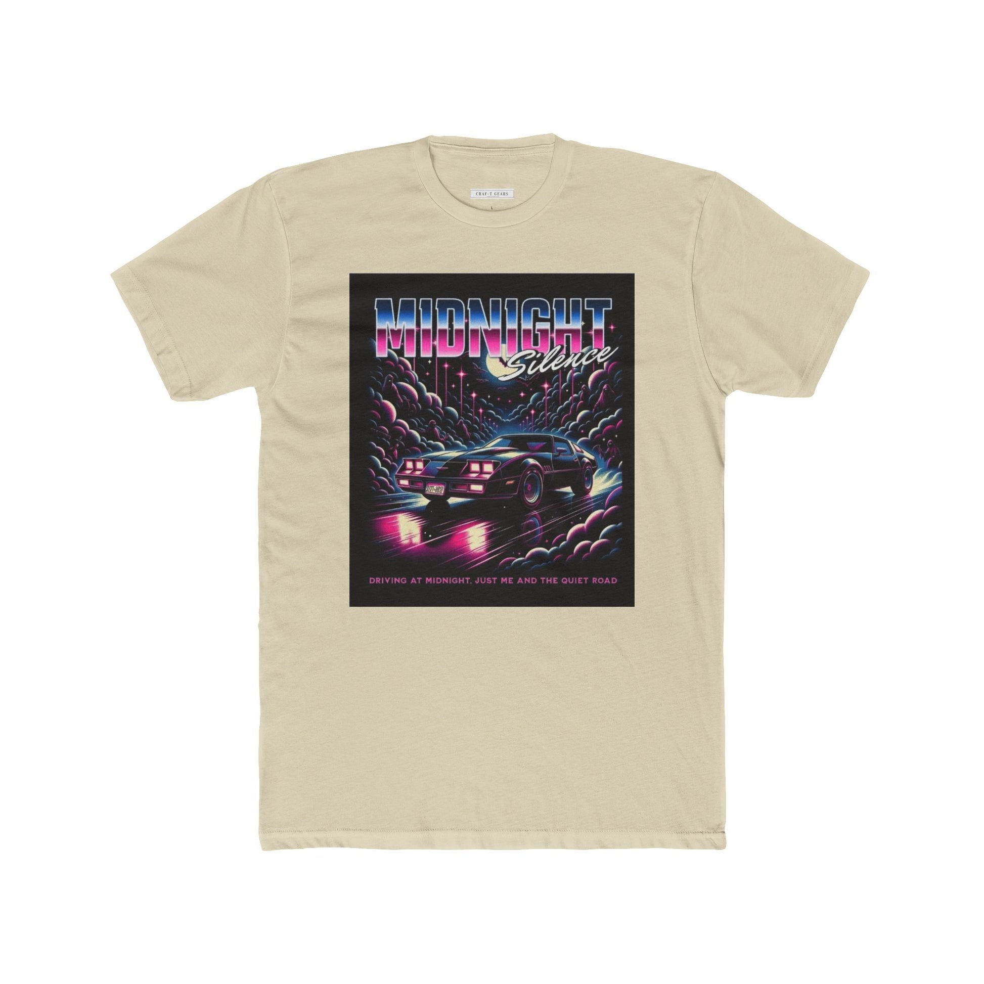Retro Midnight Cruise Women Cotton Crew Tee