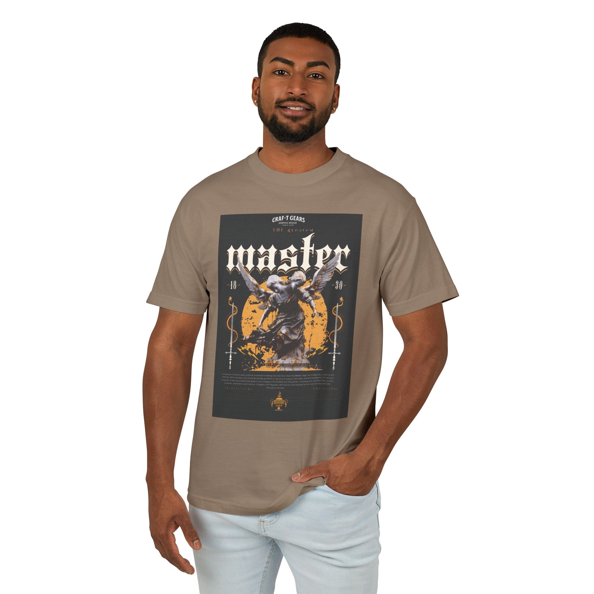 Male Vintage Graphic Tee - 'Wasted' Design for Casual Style