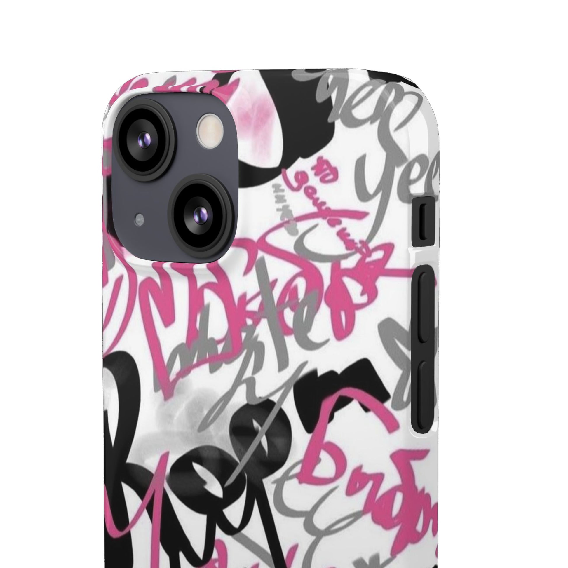 Trendy Graffiti Snap Cases for iPhone - Stylish Protection with Vibrant Art