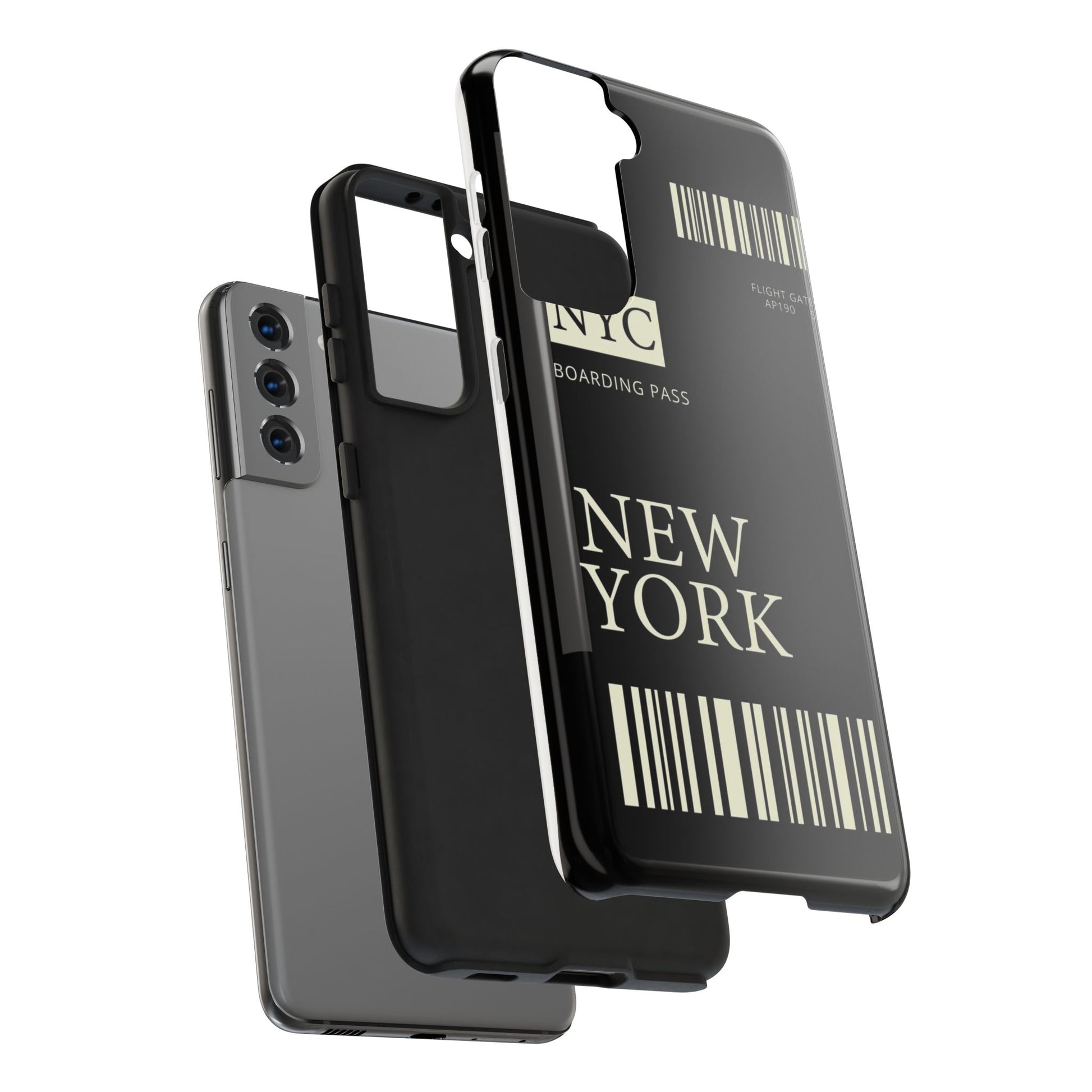 NYC Boarding Pass Phone Case – Tough Protective Cover for Travelers